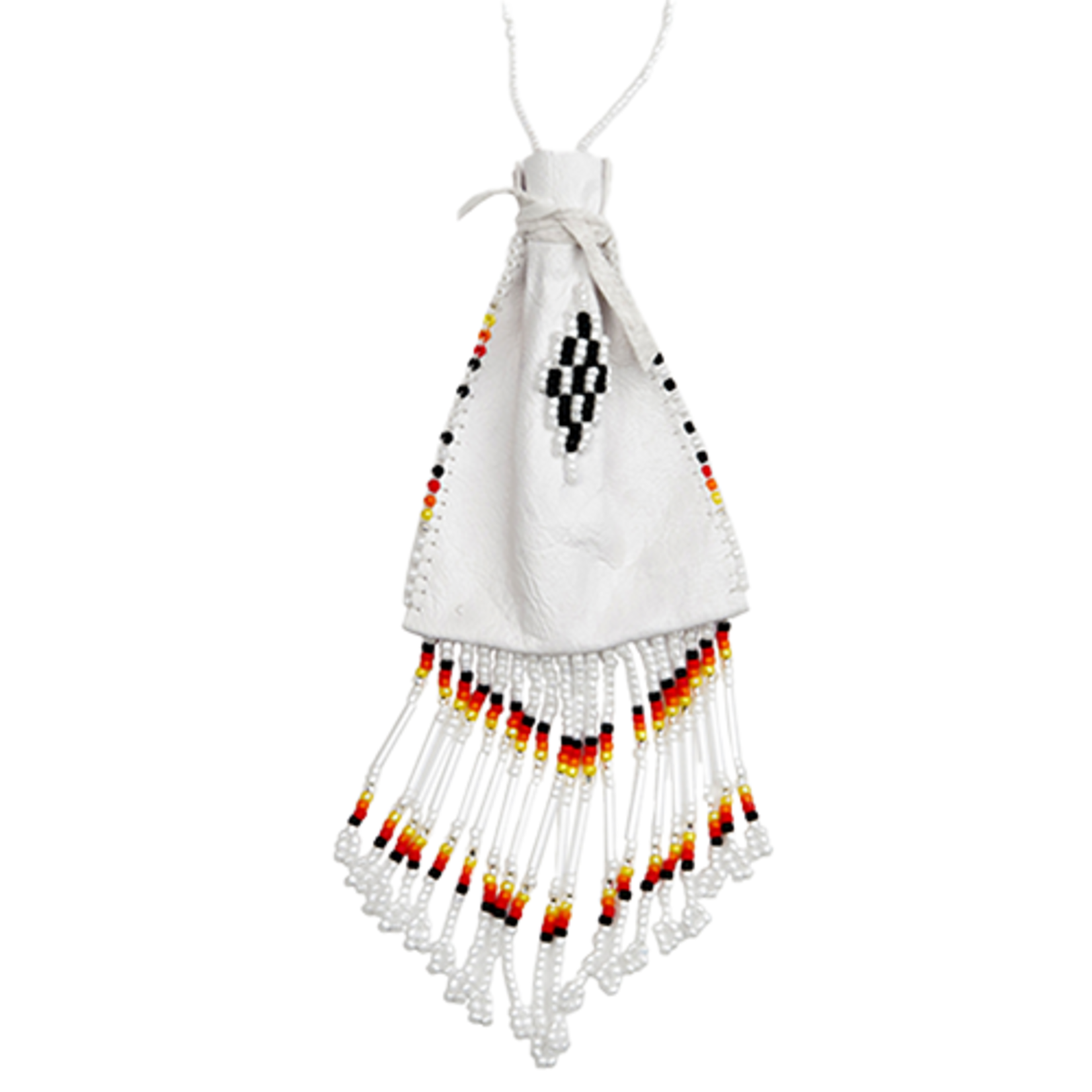 BEADED LEATHER MEDICINE BAG