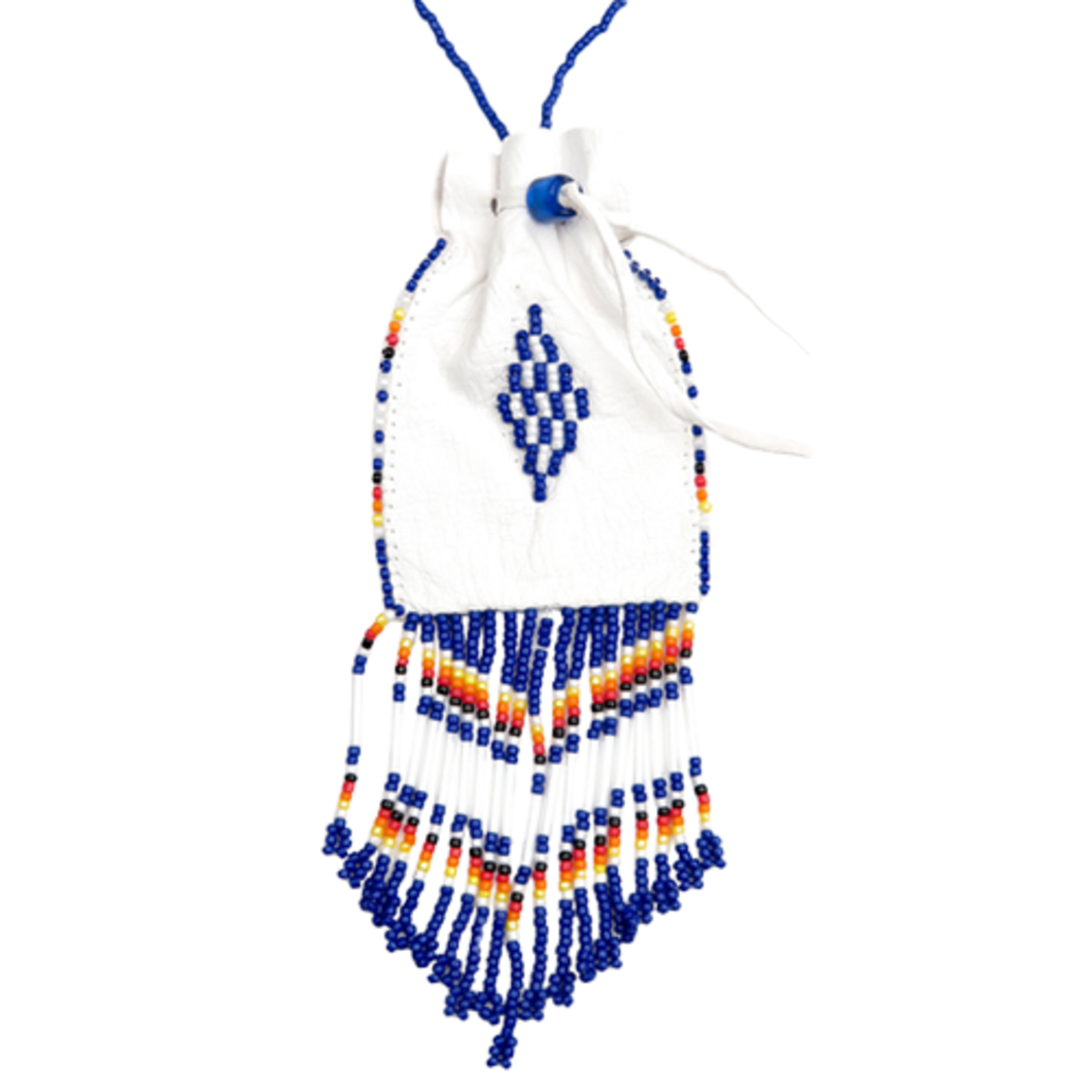 BEADED LEATHER MEDICINE BAG