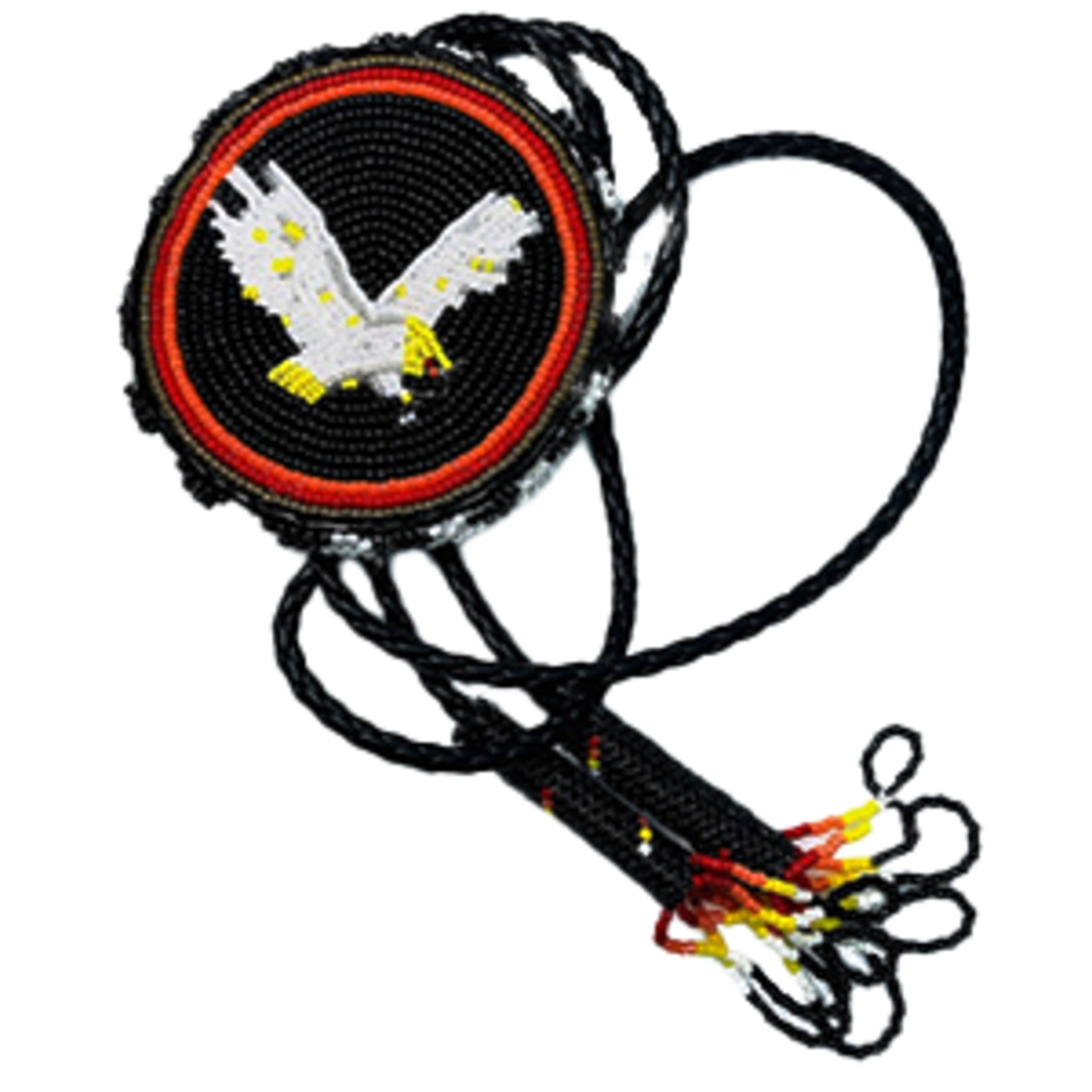 BEADED BOLO TIE - EAGLE