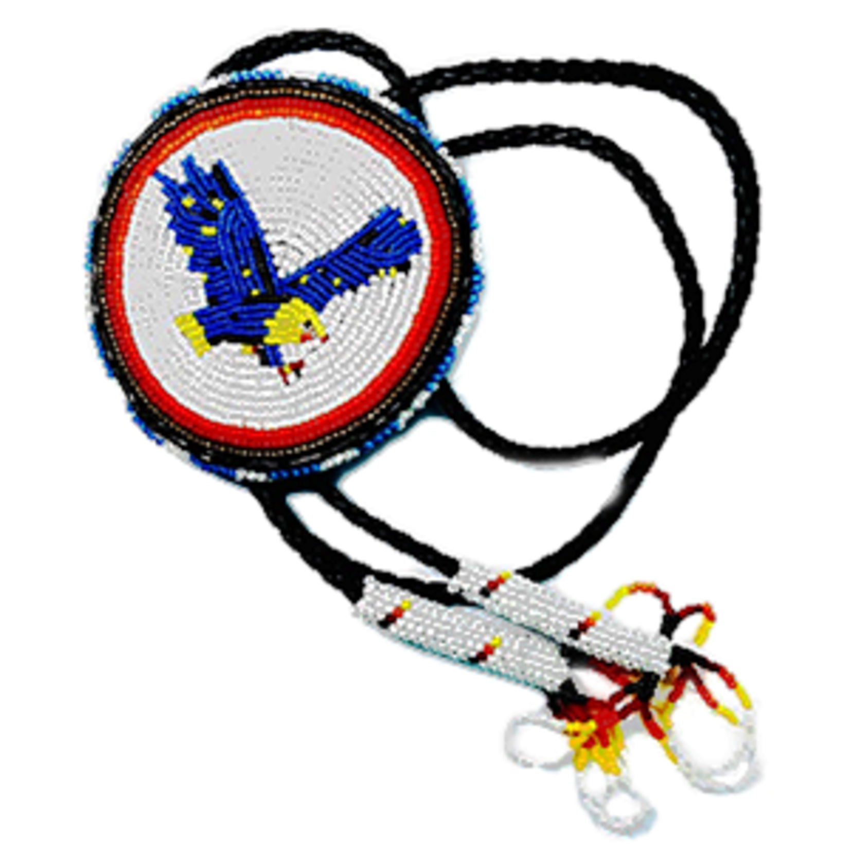 BEADED BOLO TIE - EAGLE