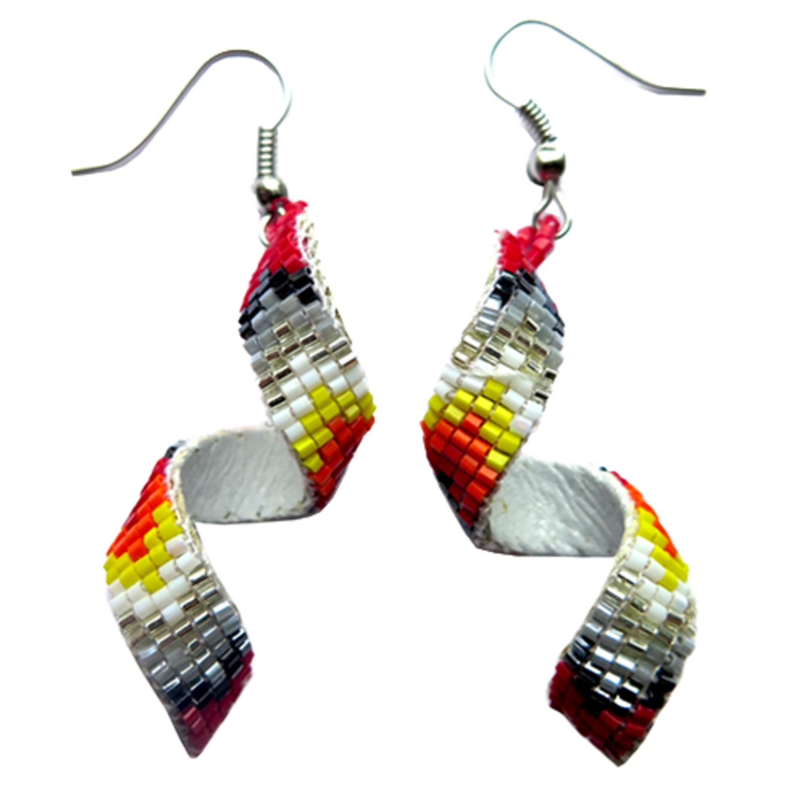 LOOMED EARRINGS WITH A TWIST