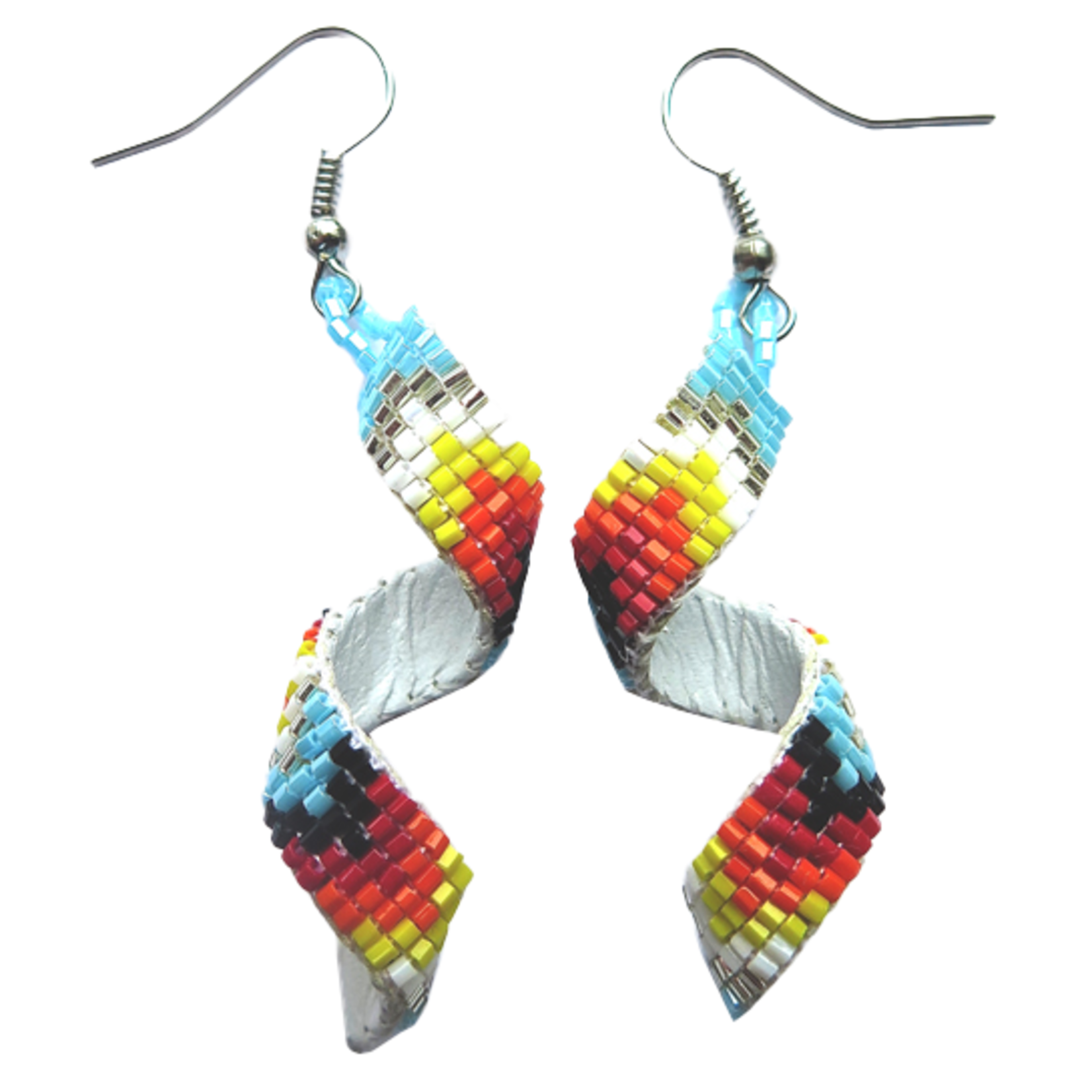 LOOMED EARRINGS WITH A TWIST