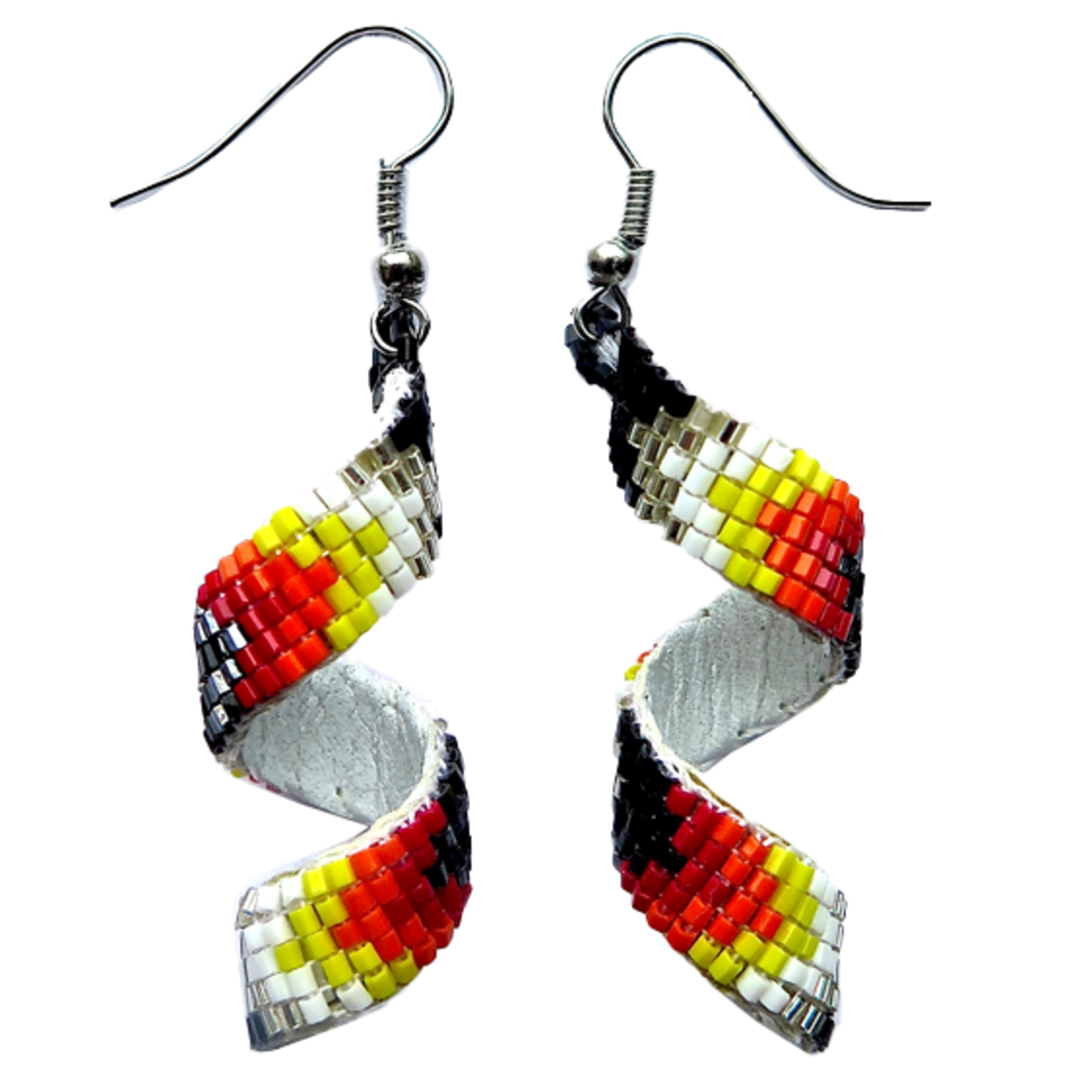LOOMED EARRINGS WITH A TWIST