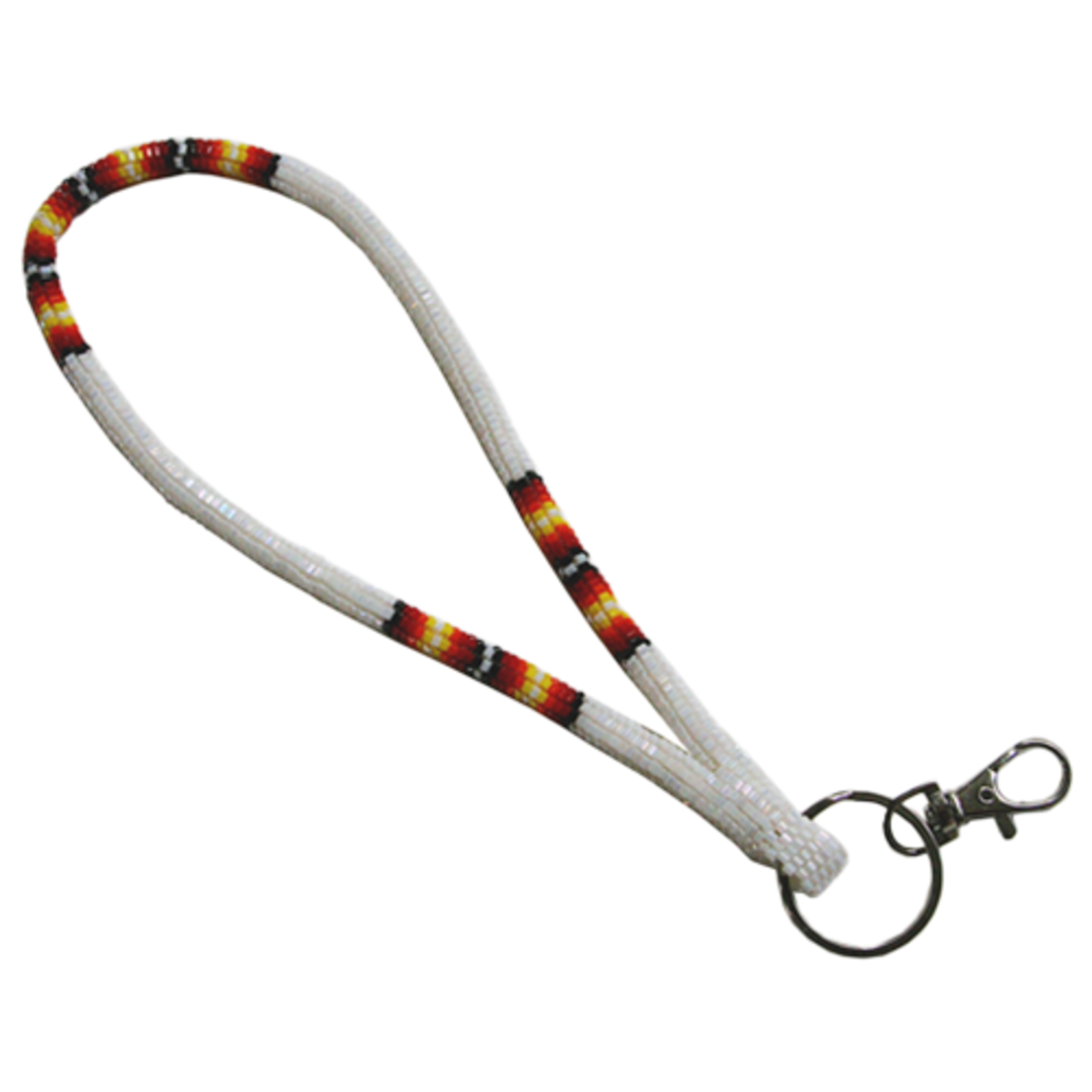 PEYOTE STITCH CUT GLASS WRIST LANYARD