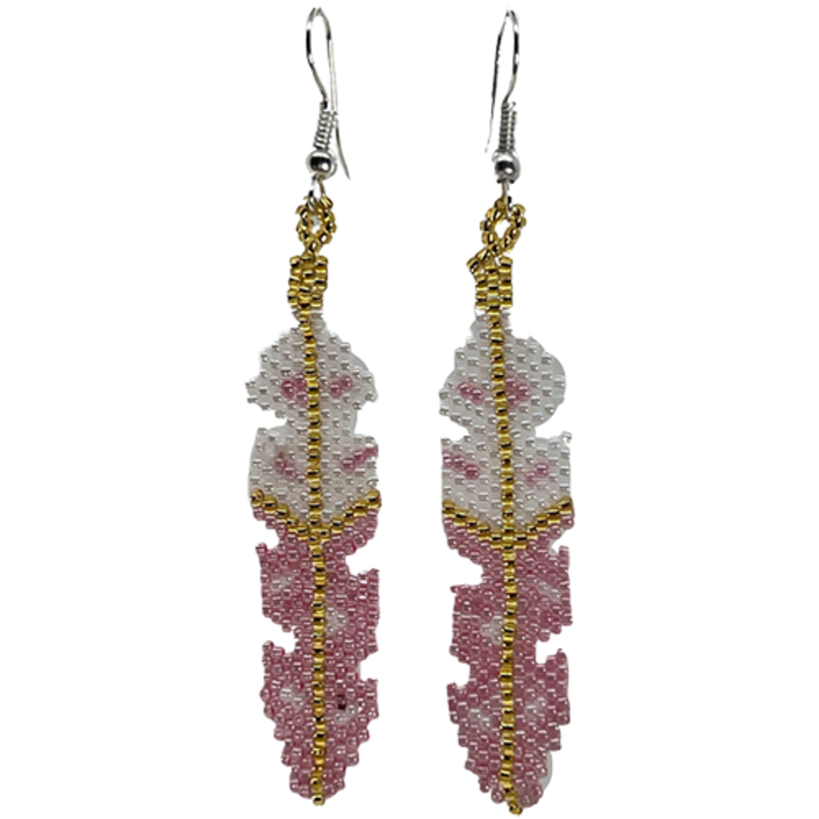 BRICK STITCH EARRING - FANCY FEATHER