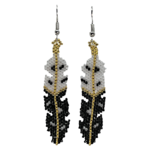 BRICK STITCH EARRING - FANCY FEATHER