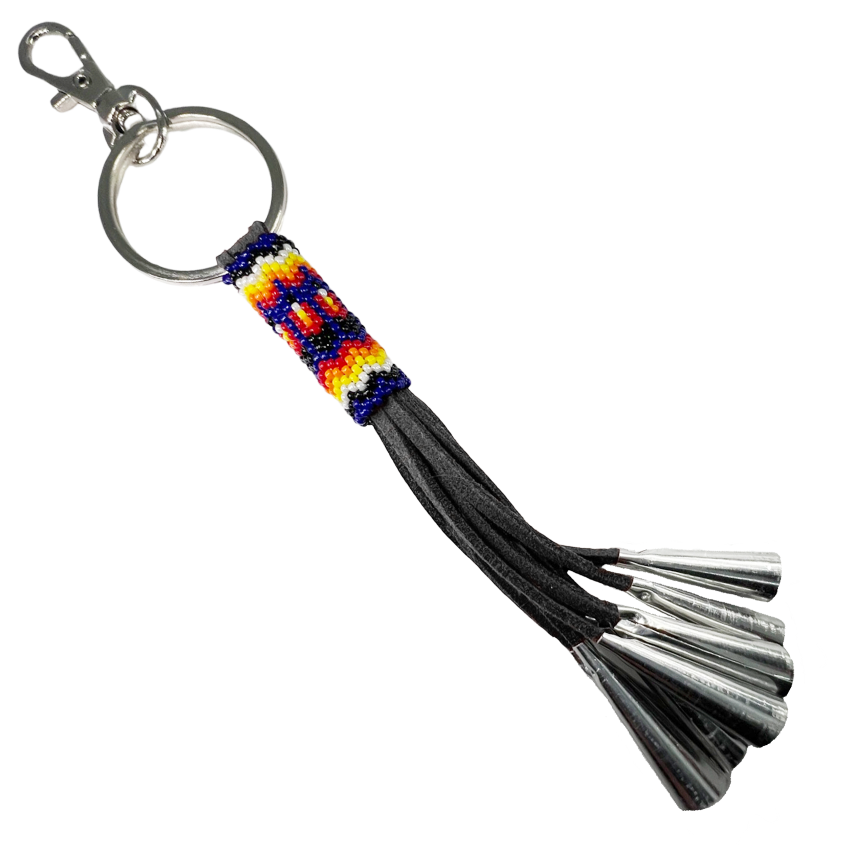 BEADED KEYCHAIN WITH JINGLE
