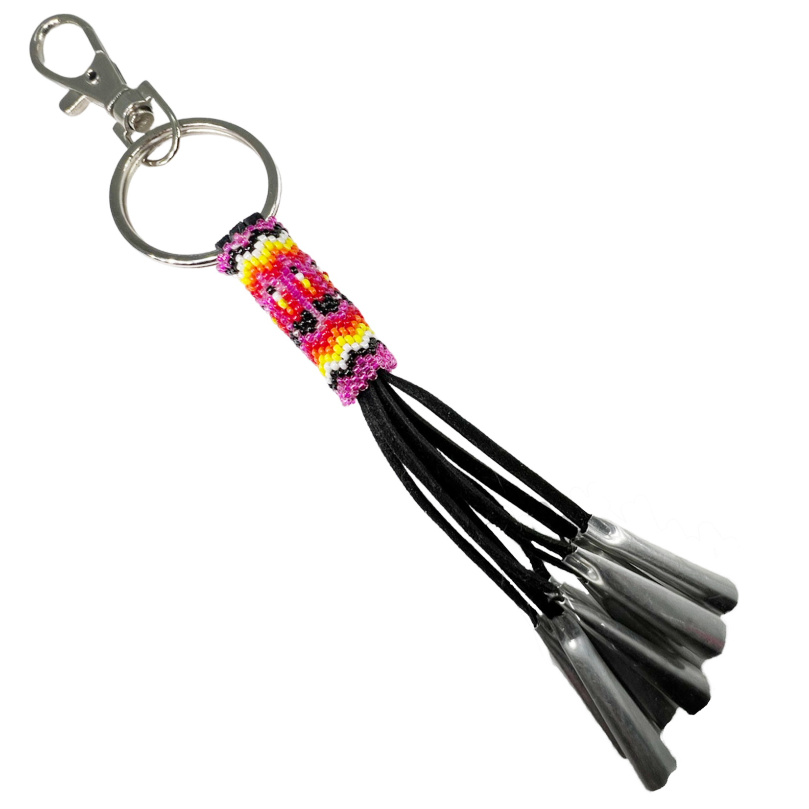 BEADED KEYCHAIN WITH JINGLE