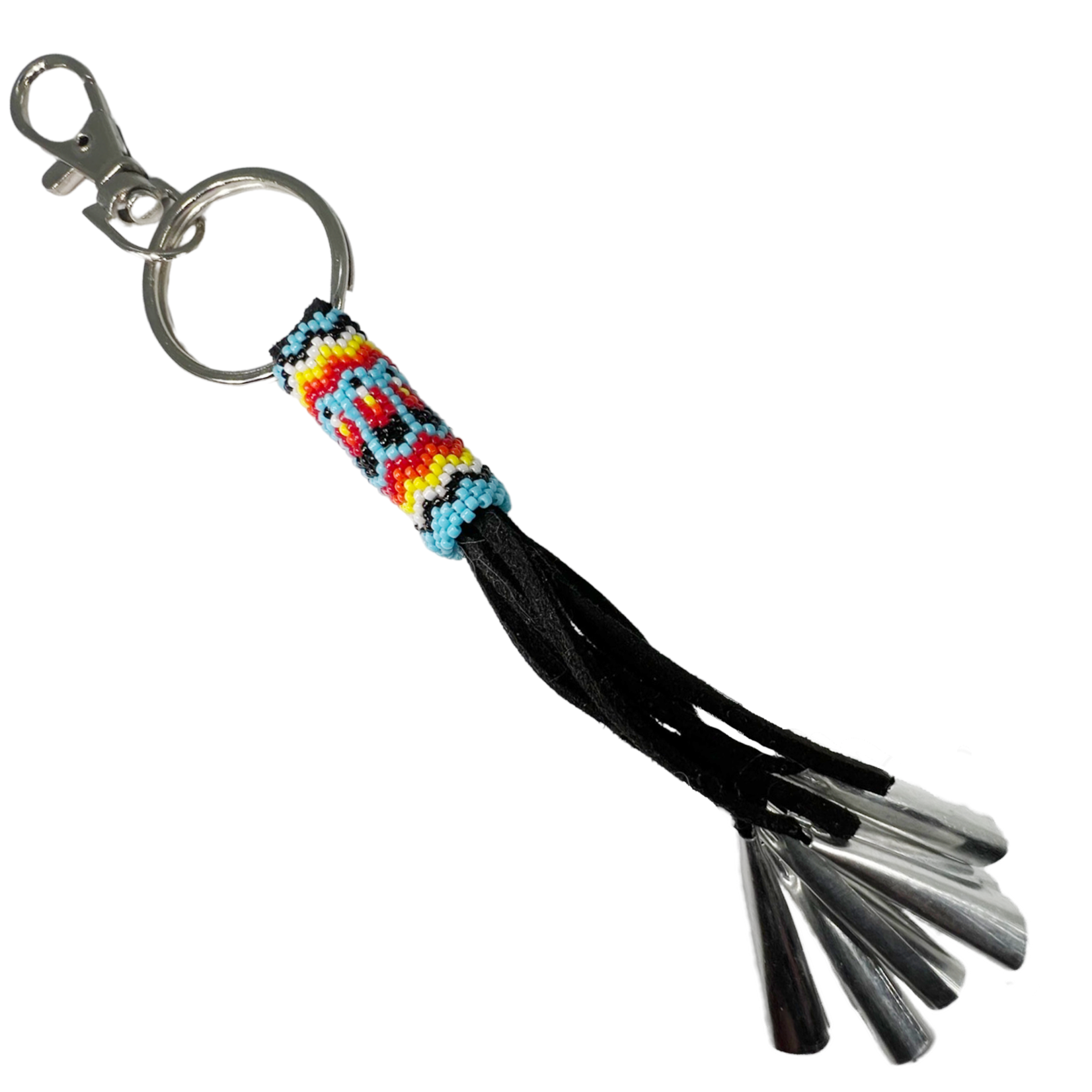 BEADED KEYCHAIN WITH JINGLE
