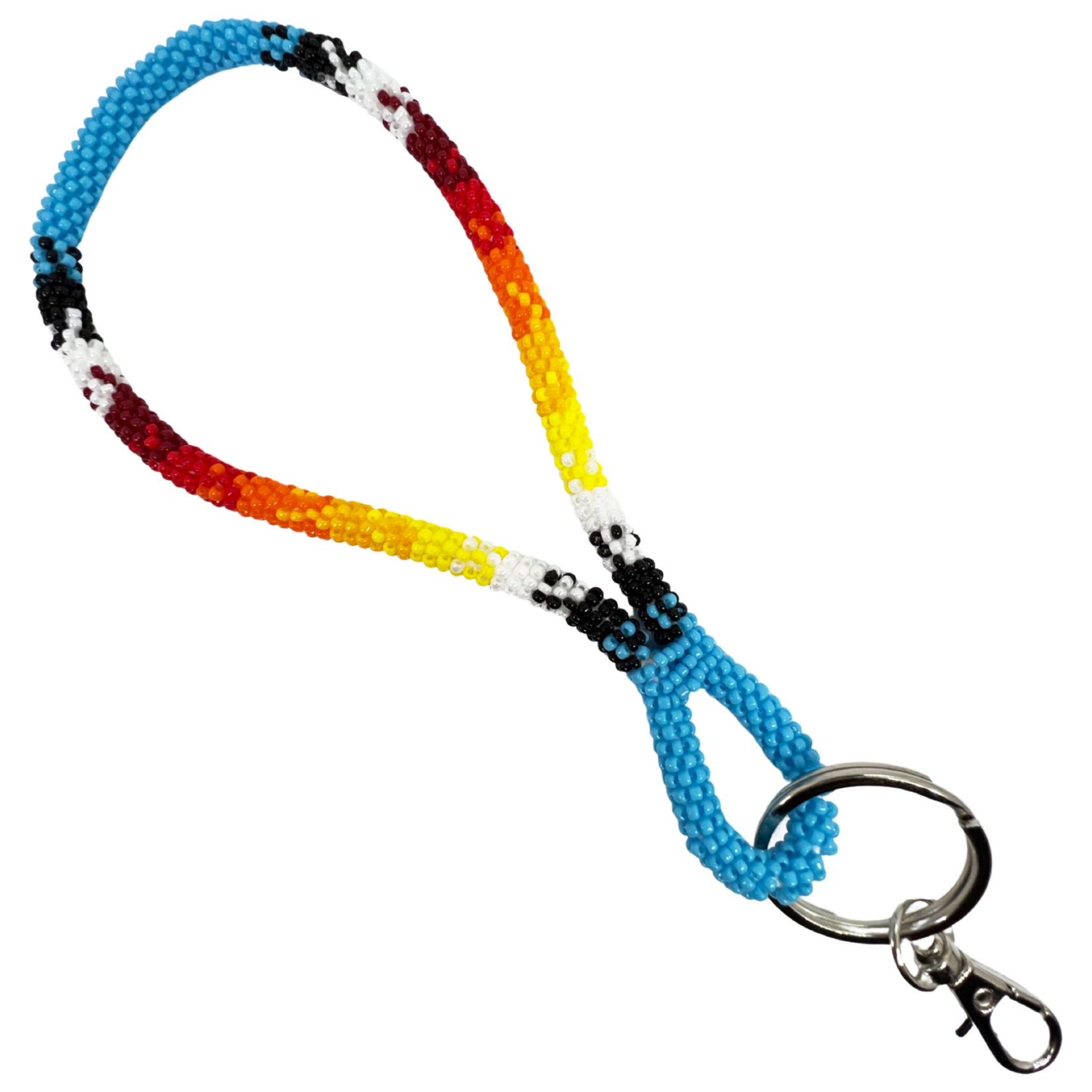 WRAPPED BEADED WRIST LANYARD - NEW DESIGN