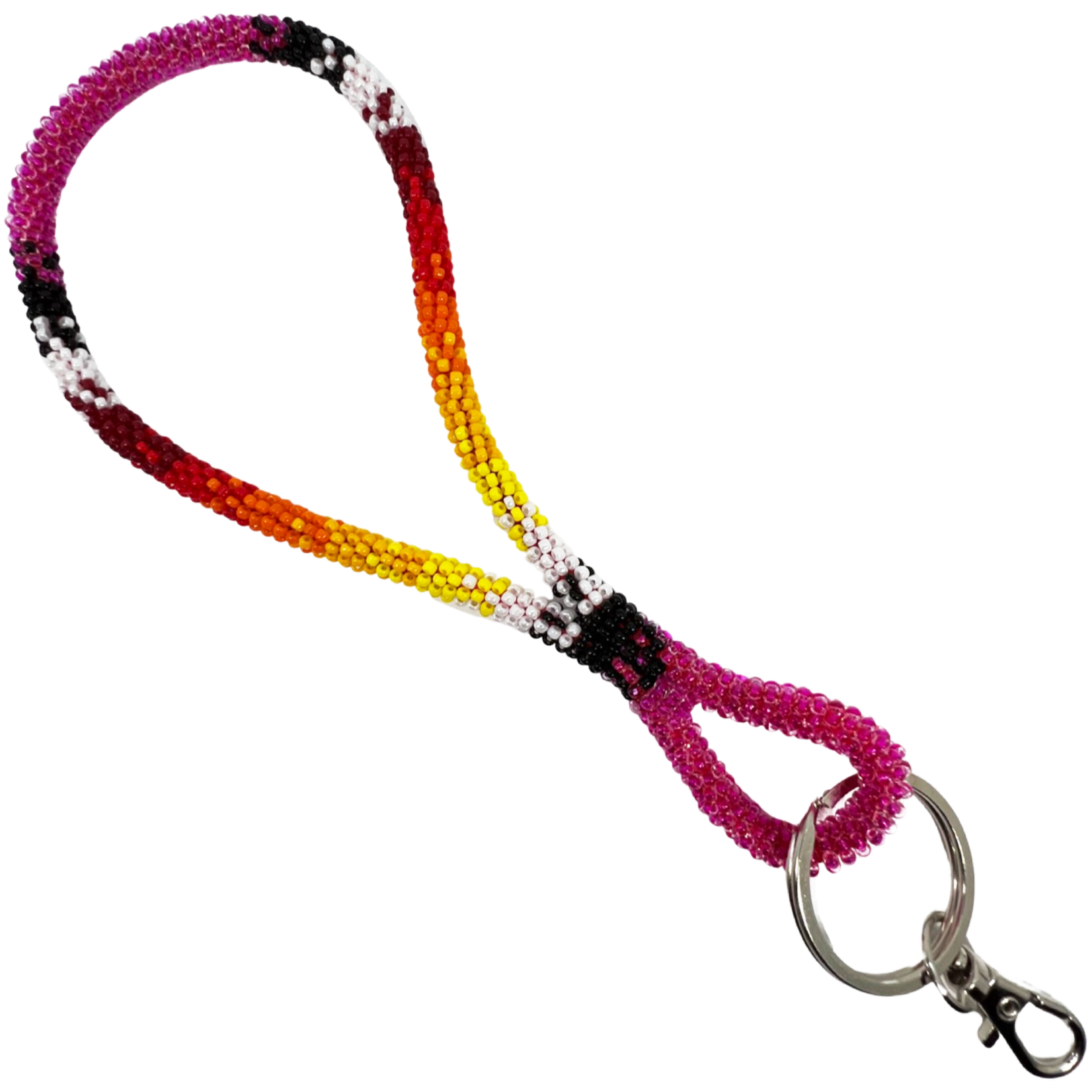 WRAPPED BEADED WRIST LANYARD - NEW DESIGN