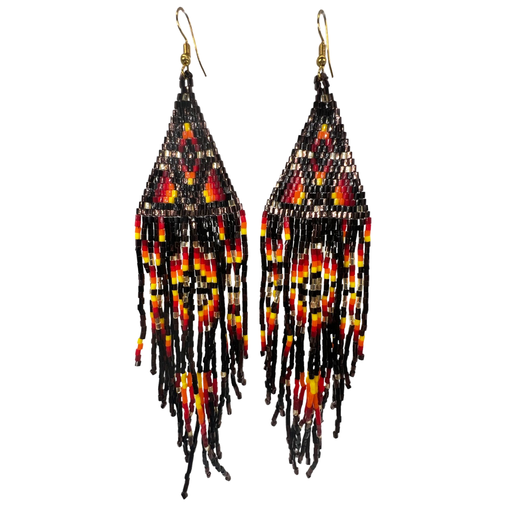 BEADED SHOULDER DUSTER EARRING