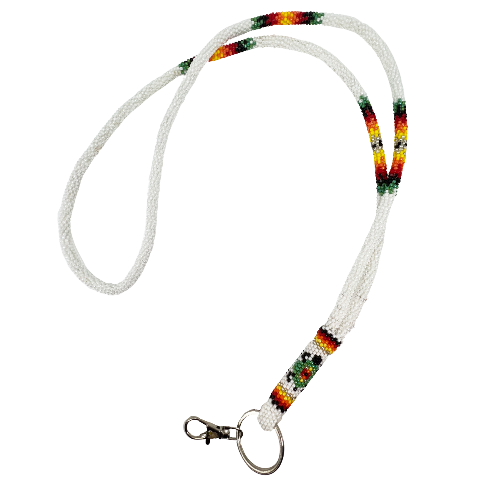 COMBINATION WRAP & PEYOTE STITCH LANYARD - TURTLE