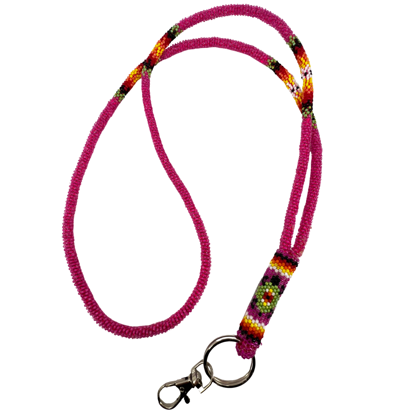 COMBINATION WRAP & PEYOTE STITCH LANYARD - TURTLE