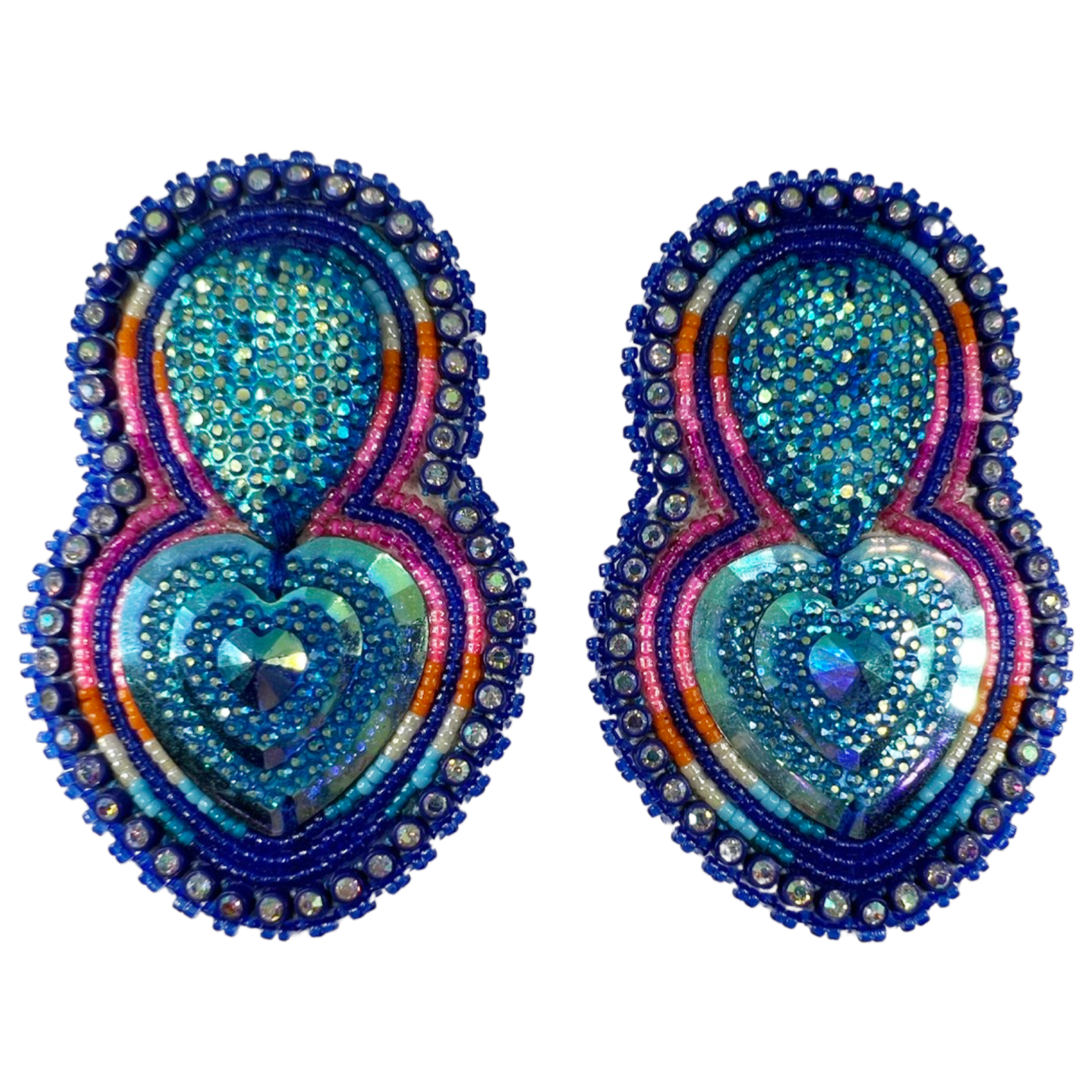 GLAM EARRING - HEART DROP