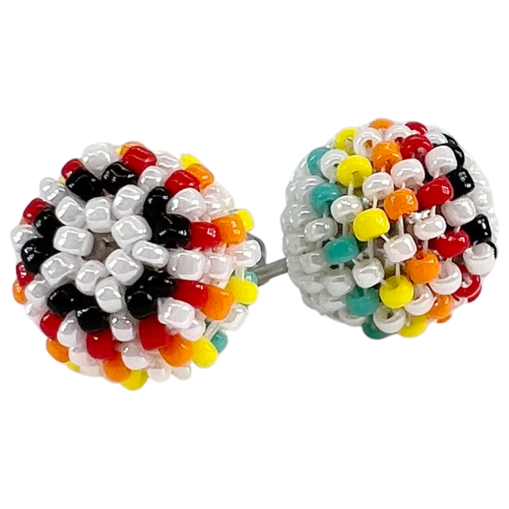 BEADED EARRING - DOT STUD