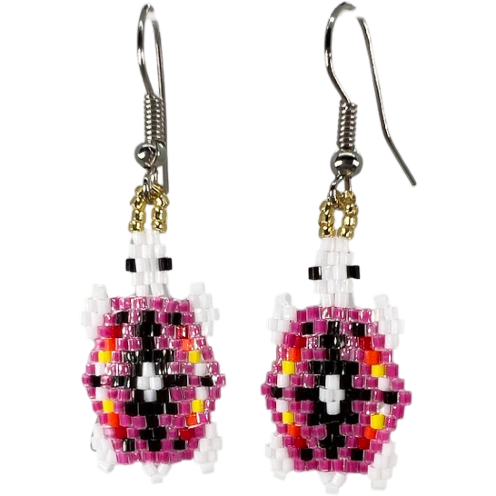 BRICK STITCH EARRING - TURTLE