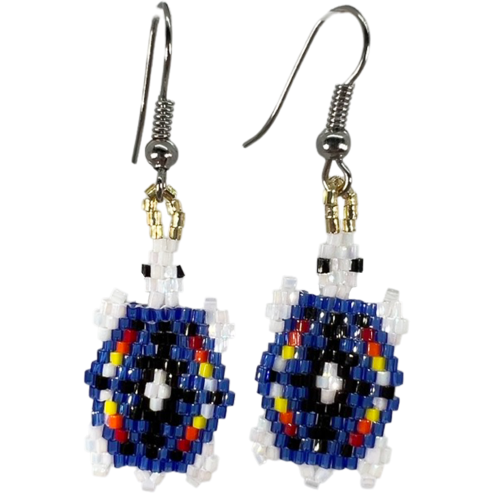 BRICK STITCH EARRING - TURTLE