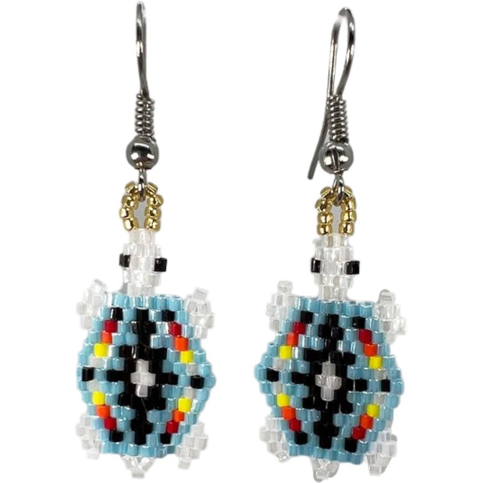BRICK STITCH EARRING - TURTLE