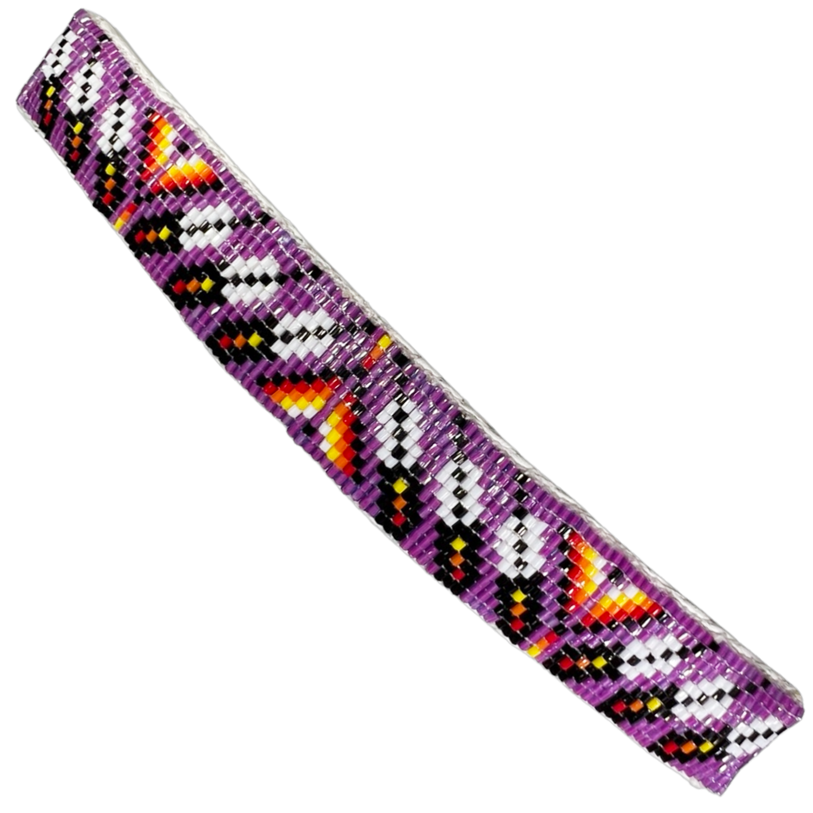 CUT GLASS BARRETTE - 11 ROWS - MANY FEATHERS