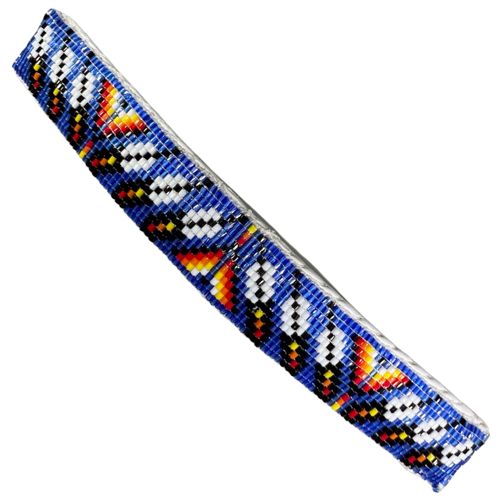 CUT GLASS BARRETTE - 11 ROWS - MANY FEATHERS