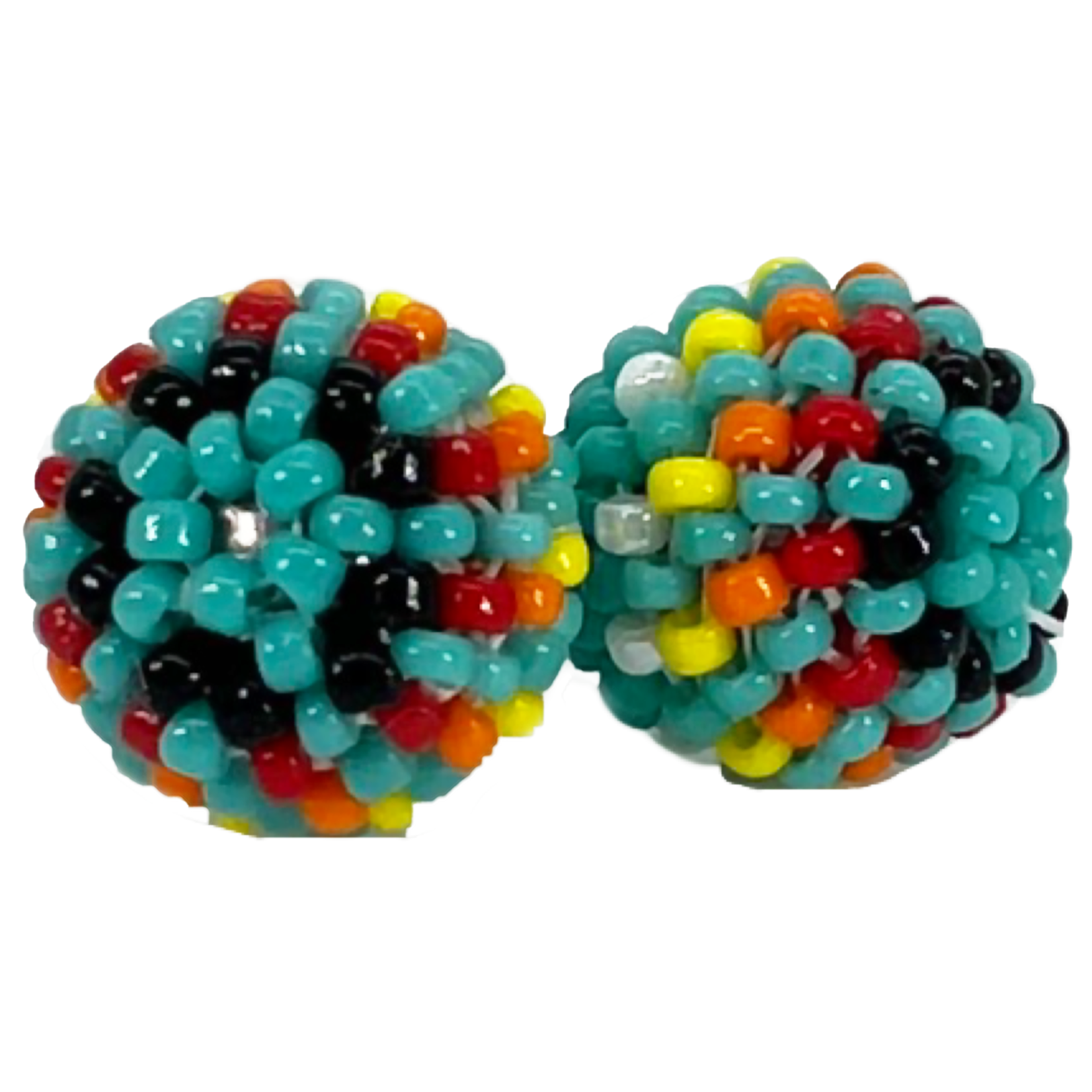 BEADED EARRING - DOT STUD