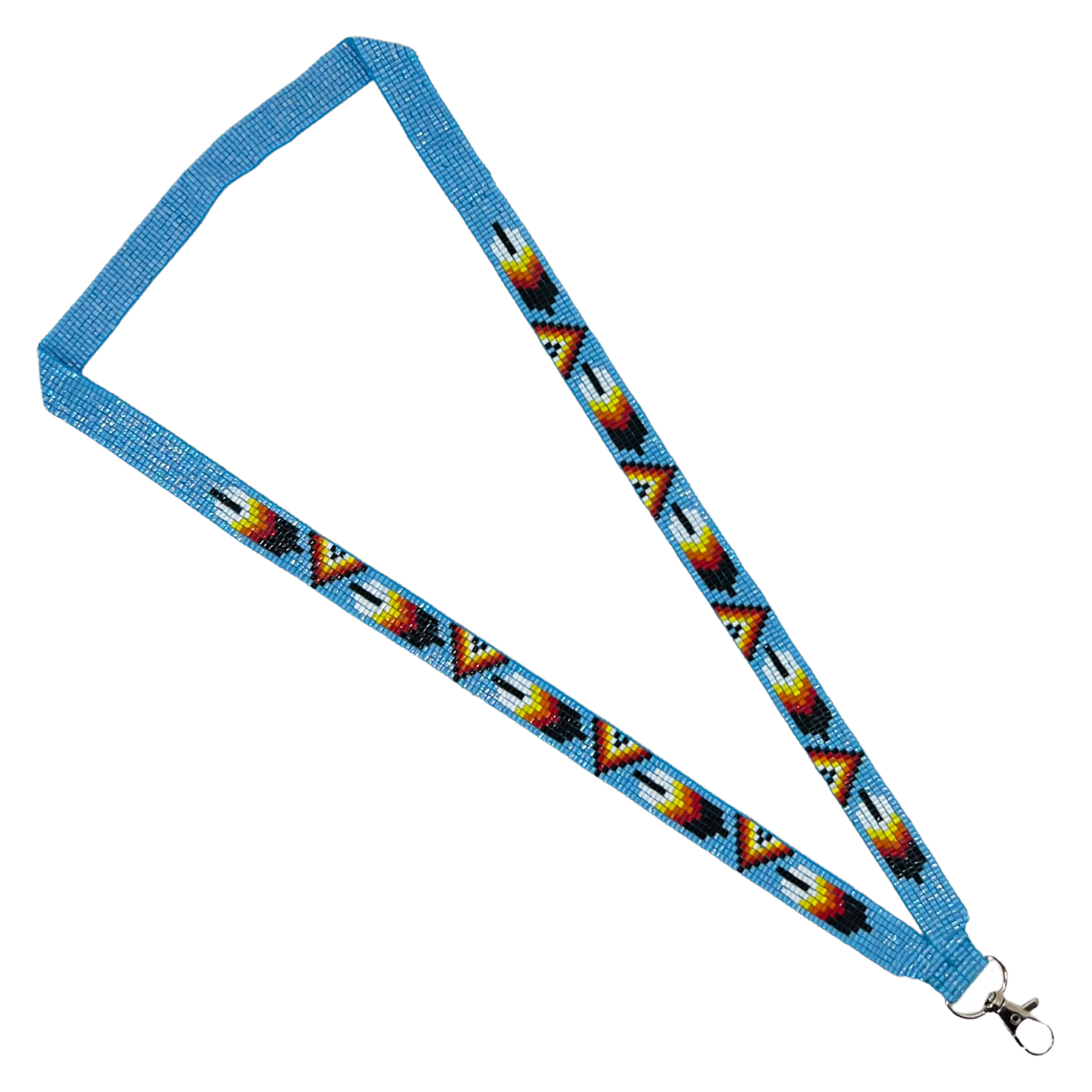 LOOMED LANYARD - FEATHER