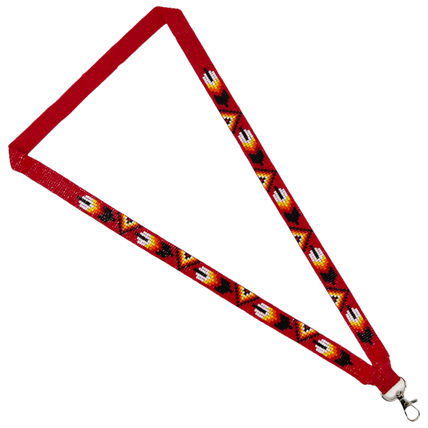 LOOMED LANYARD - FEATHER