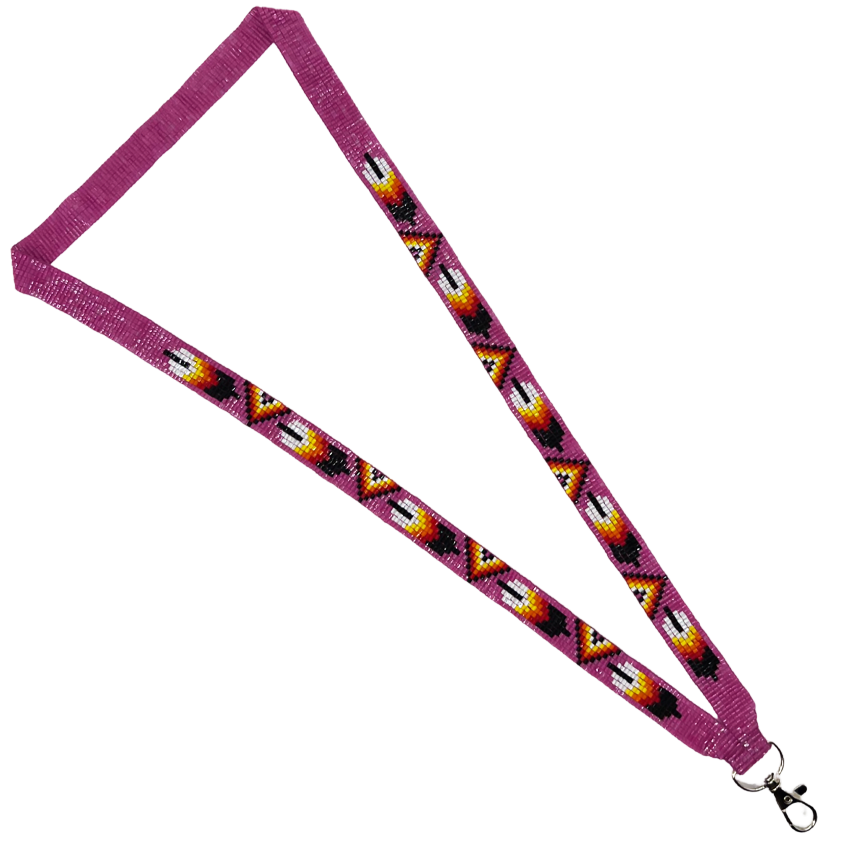 LOOMED LANYARD - FEATHER