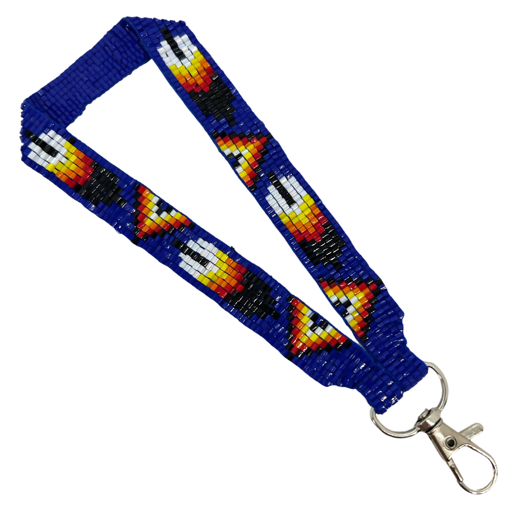 LOOMED WRIST LANYARD - FEATHER