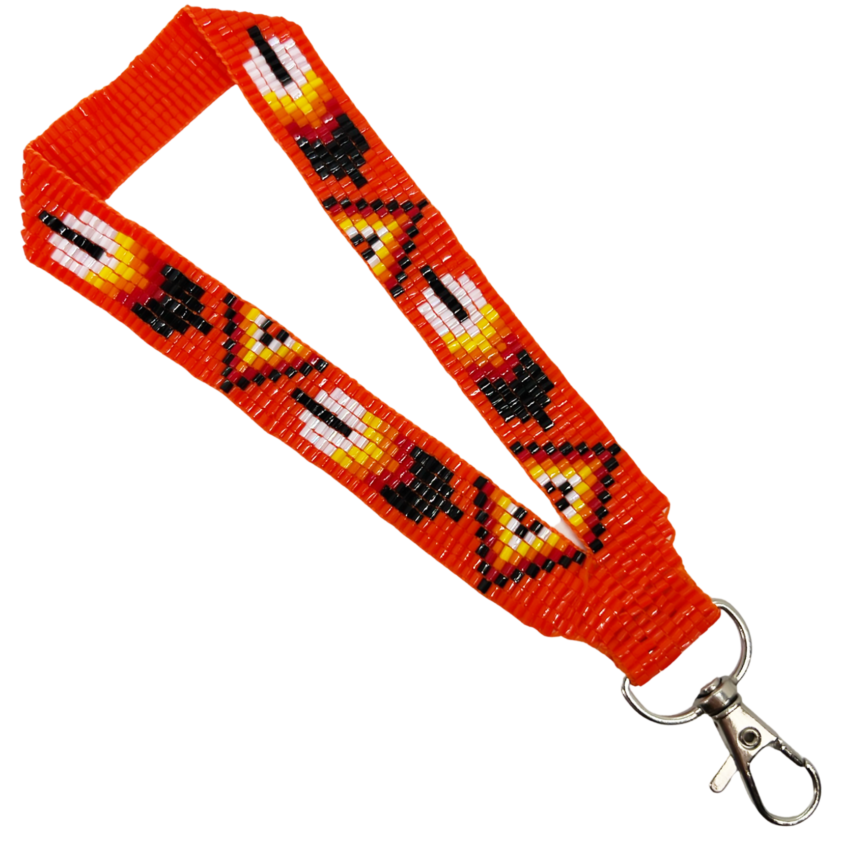 LOOMED WRIST LANYARD - FEATHER