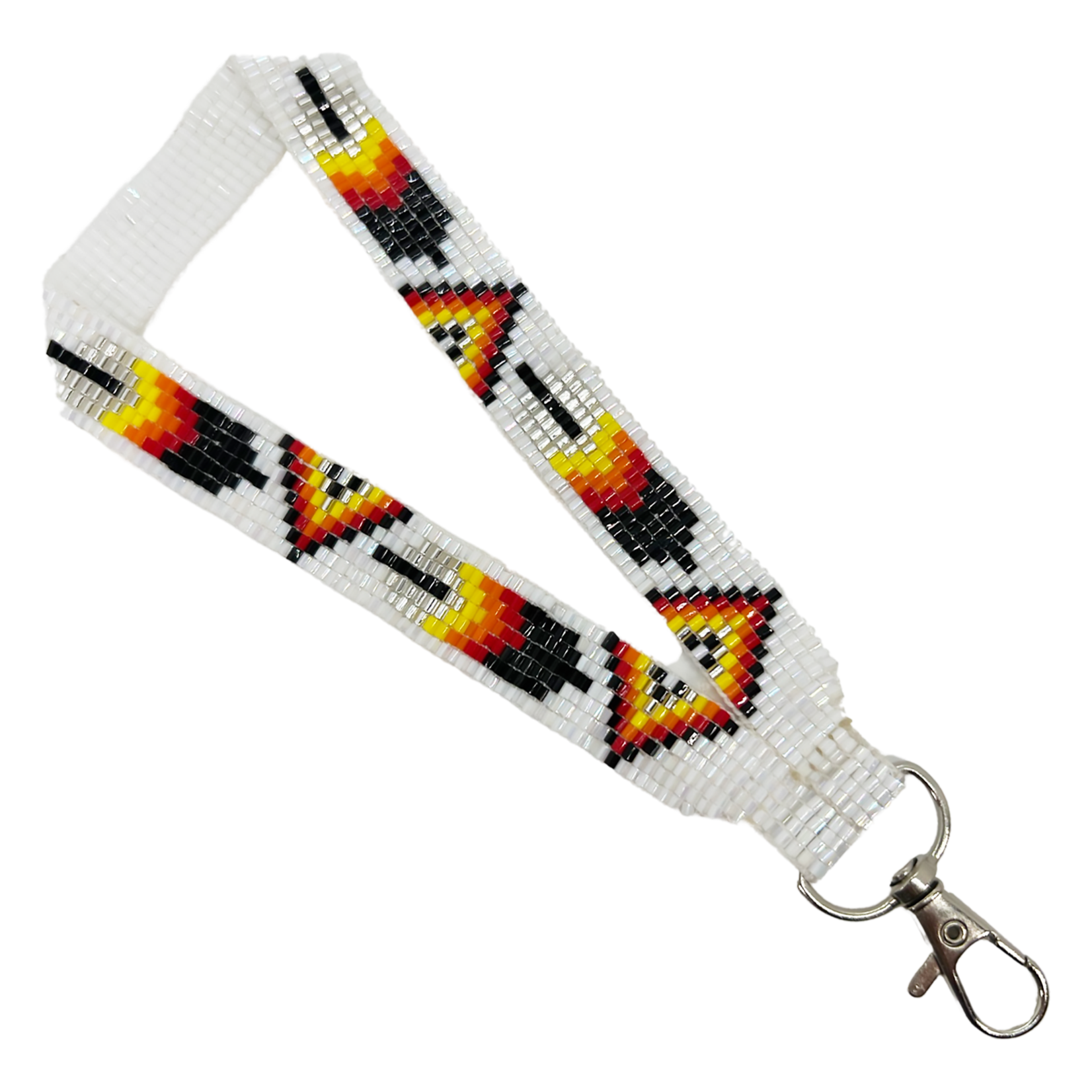 LOOMED WRIST LANYARD - FEATHER