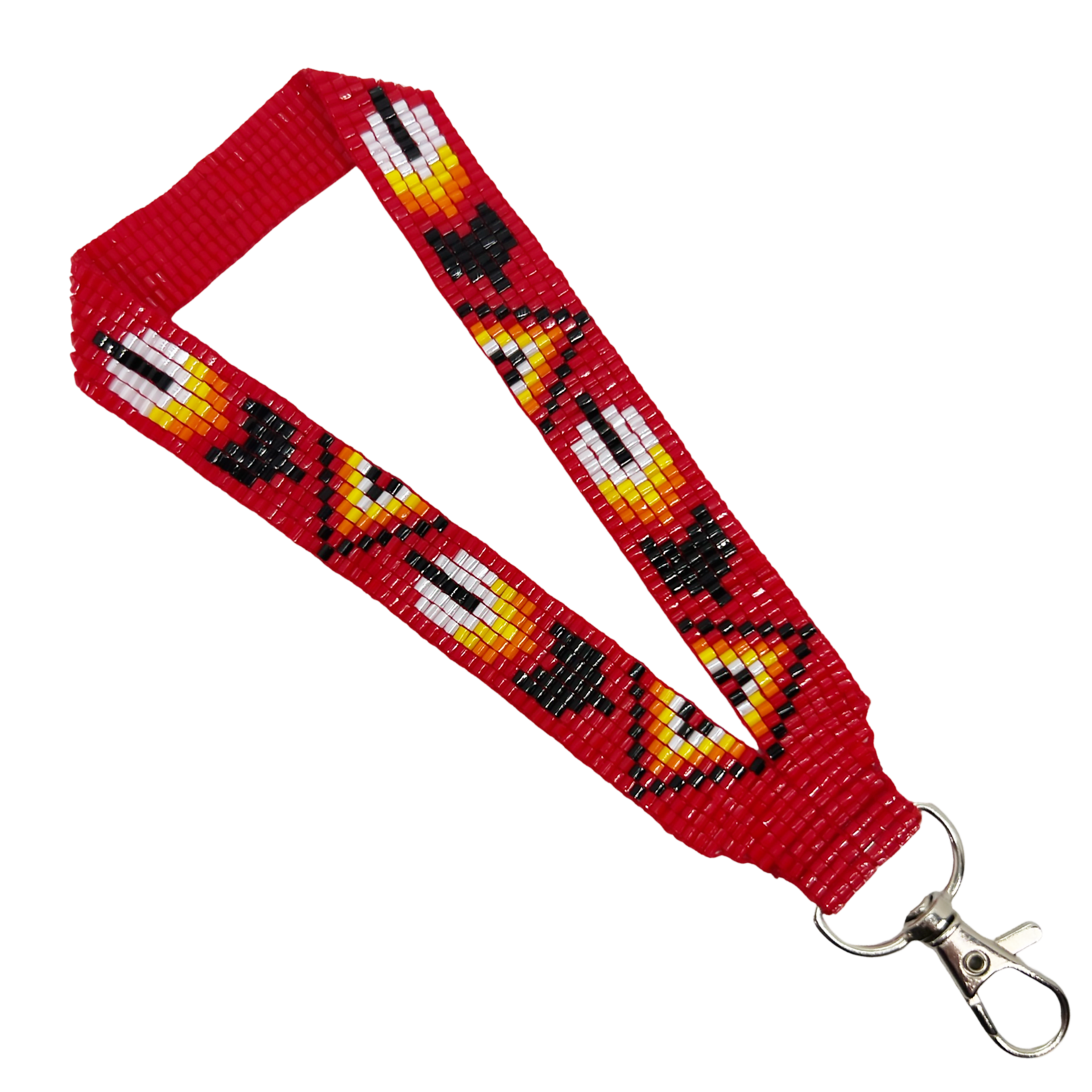 LOOMED WRIST LANYARD - FEATHER