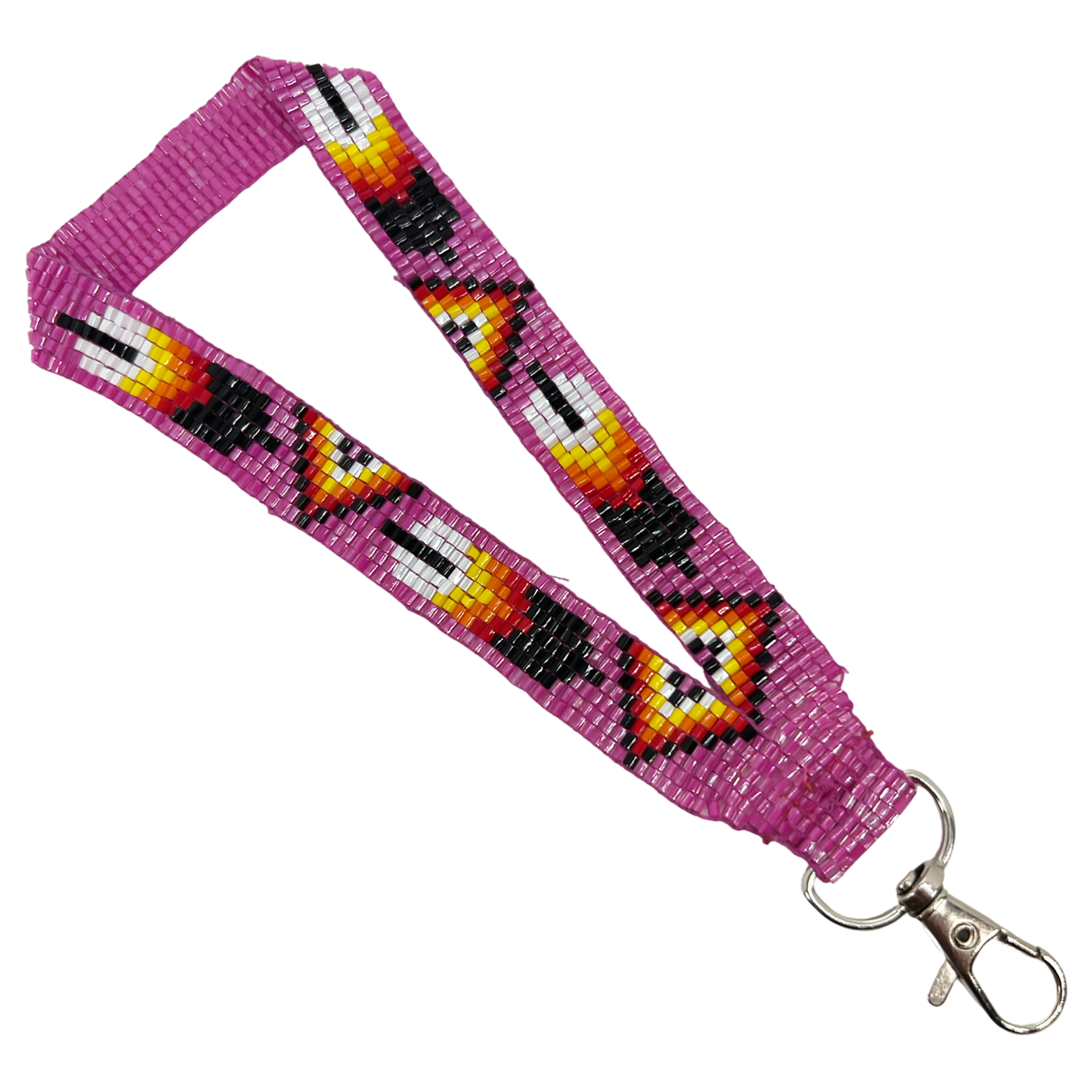 LOOMED WRIST LANYARD - FEATHER