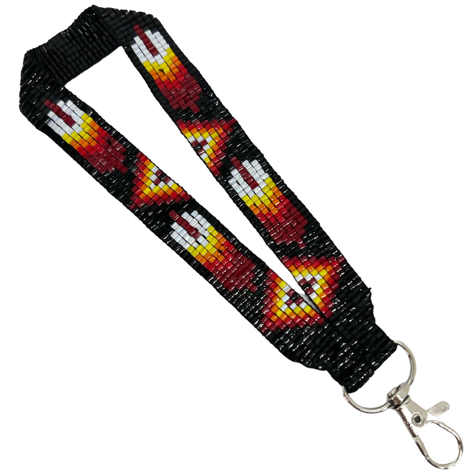 LOOMED WRIST LANYARD - FEATHER