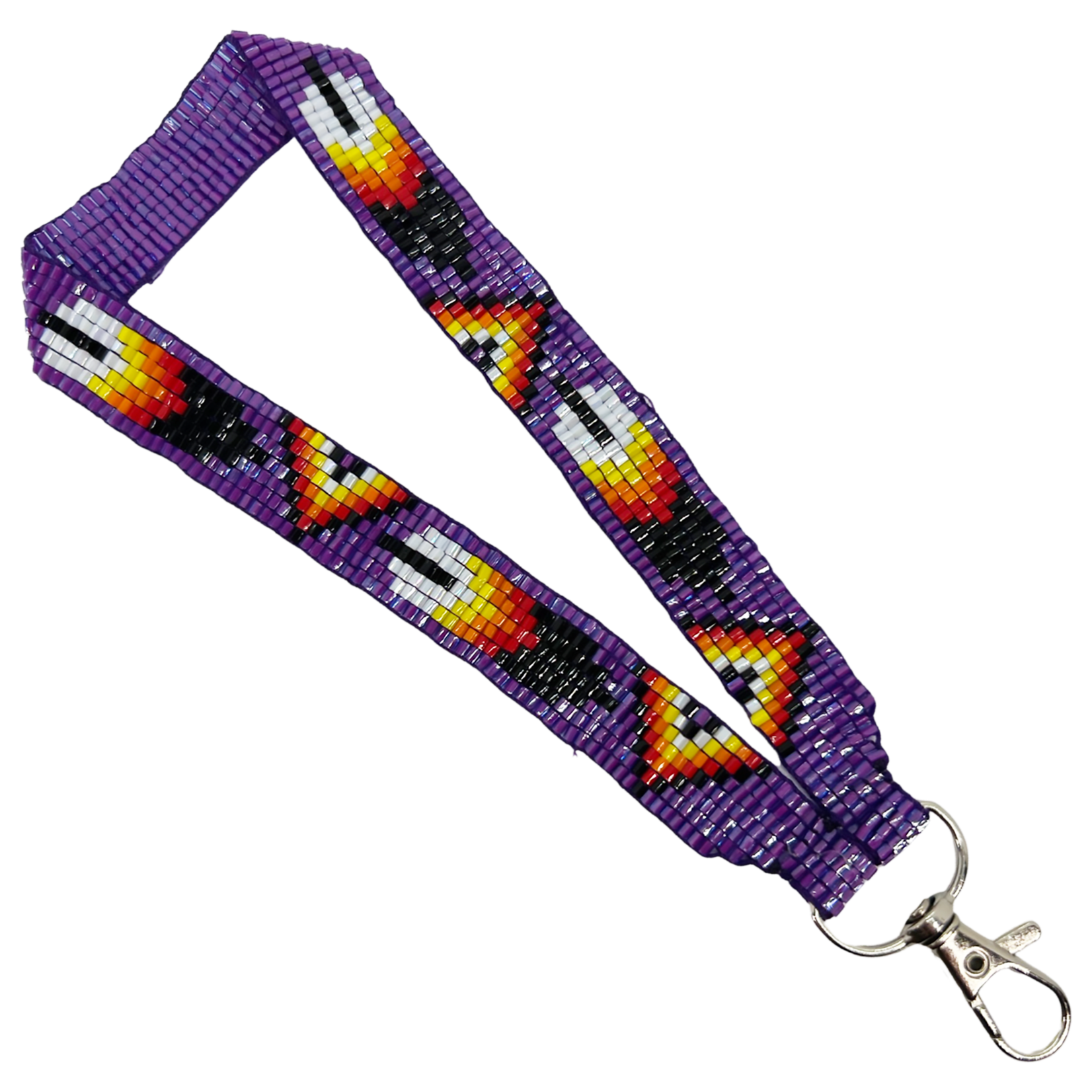 LOOMED WRIST LANYARD - FEATHER