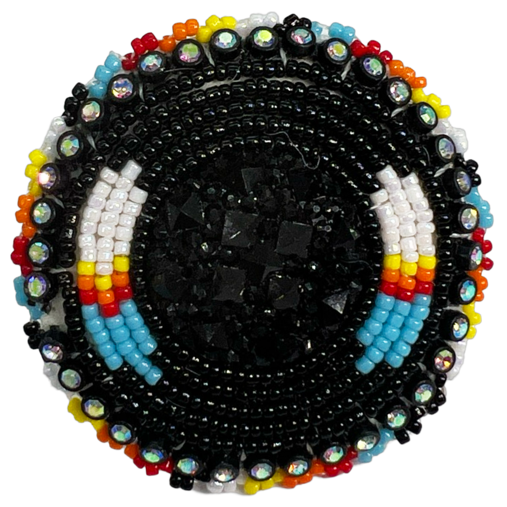 GLAM RING - FEATHER ROUND
