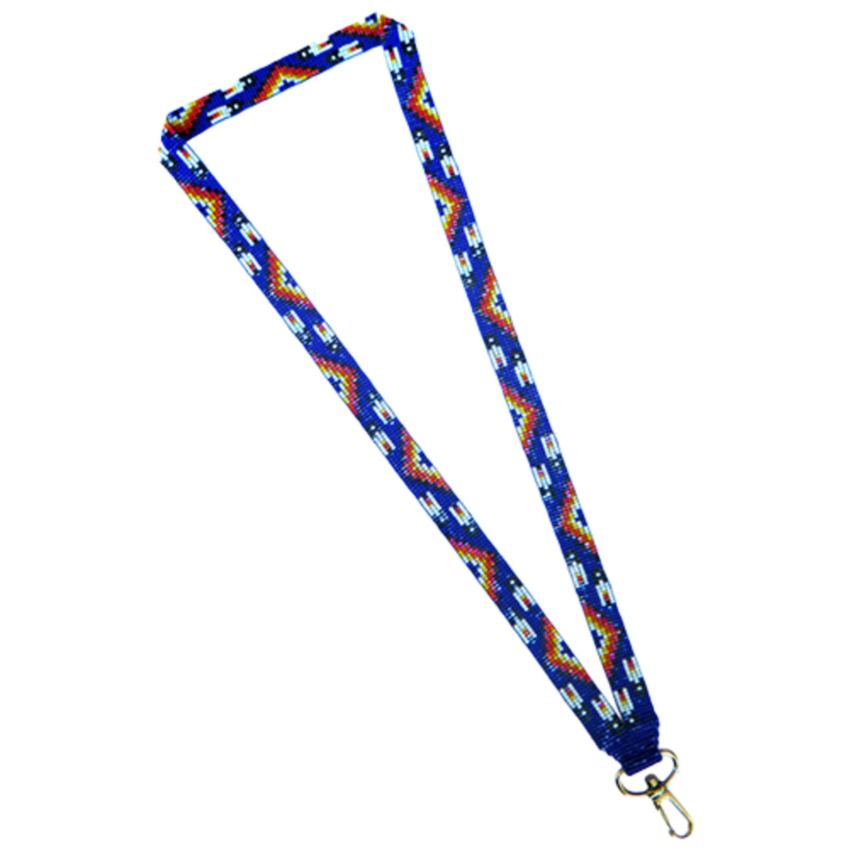 LOOMED LANYARD MANY FEATHERS