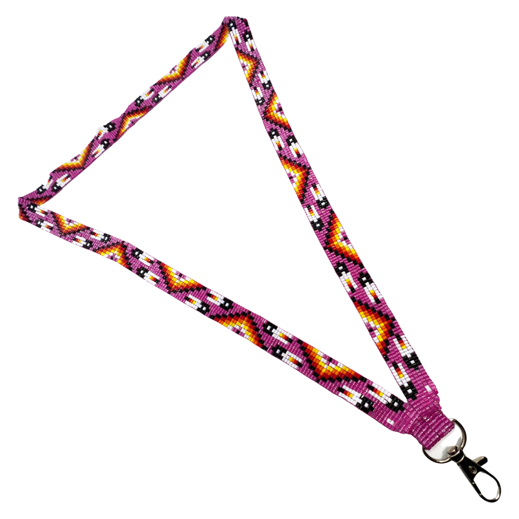 LOOMED LANYARD MANY FEATHERS