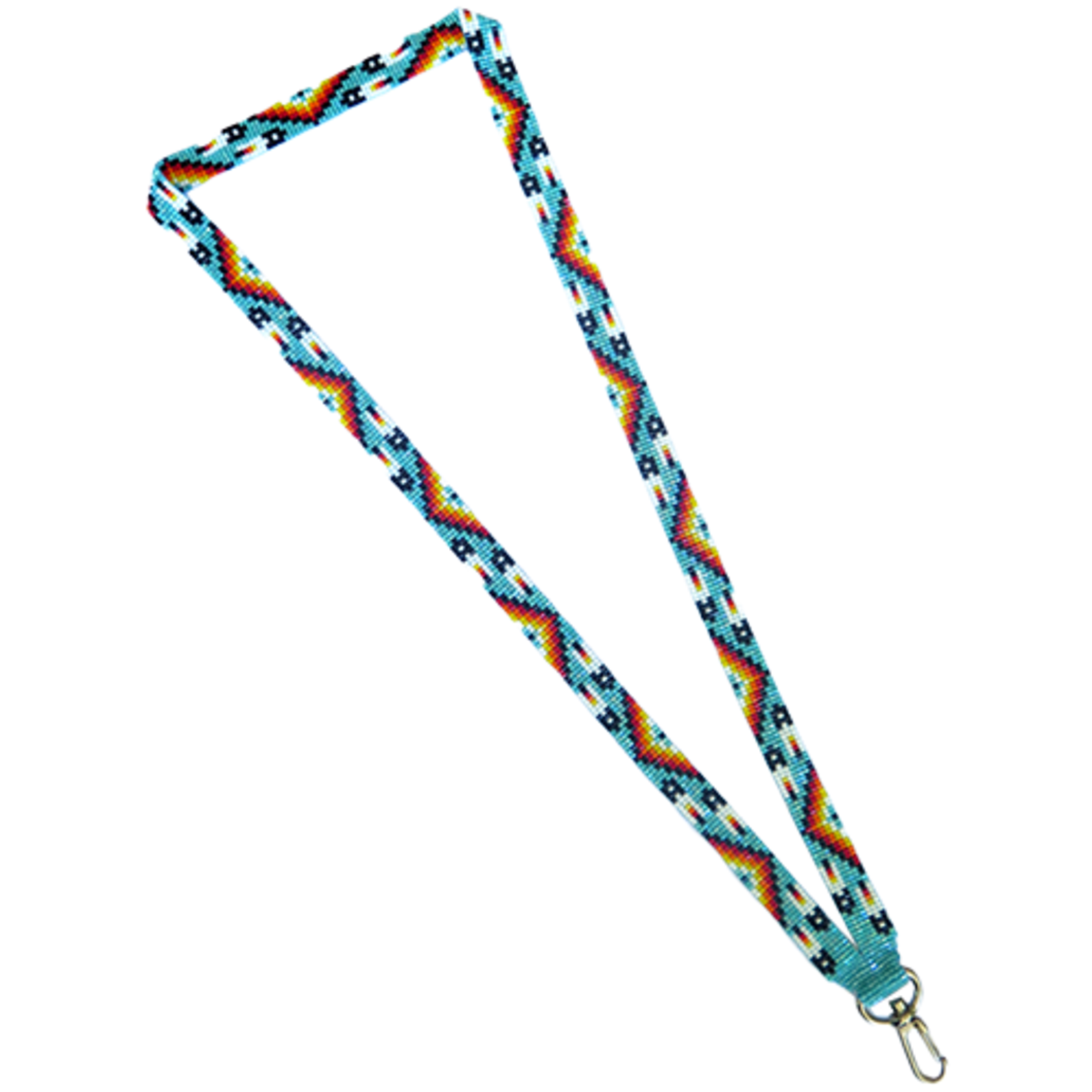 LOOMED LANYARD MANY FEATHERS