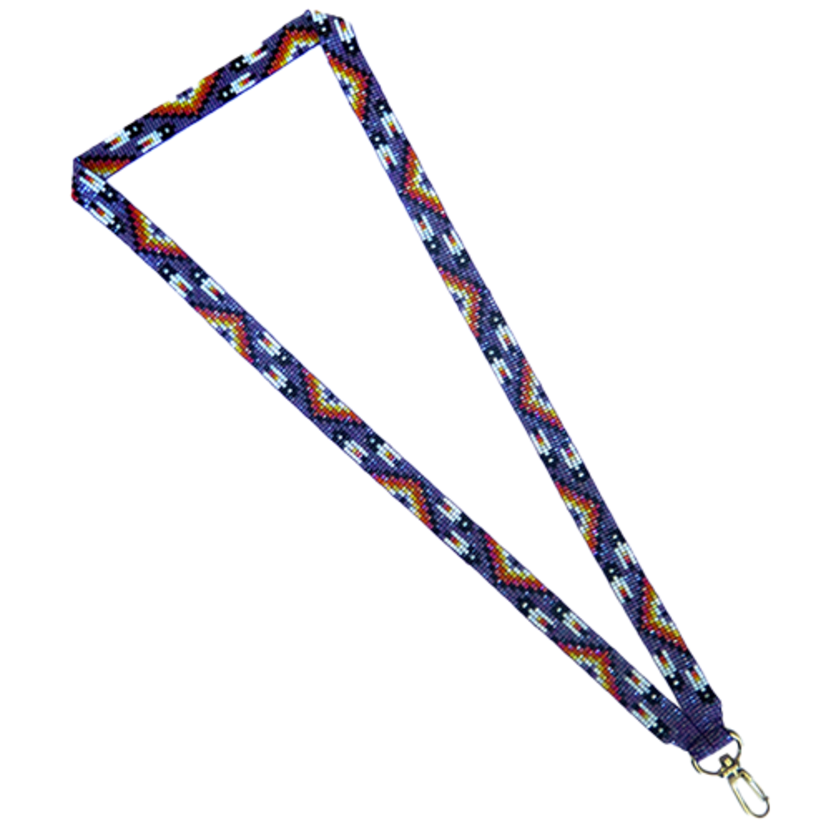 LOOMED LANYARD MANY FEATHERS