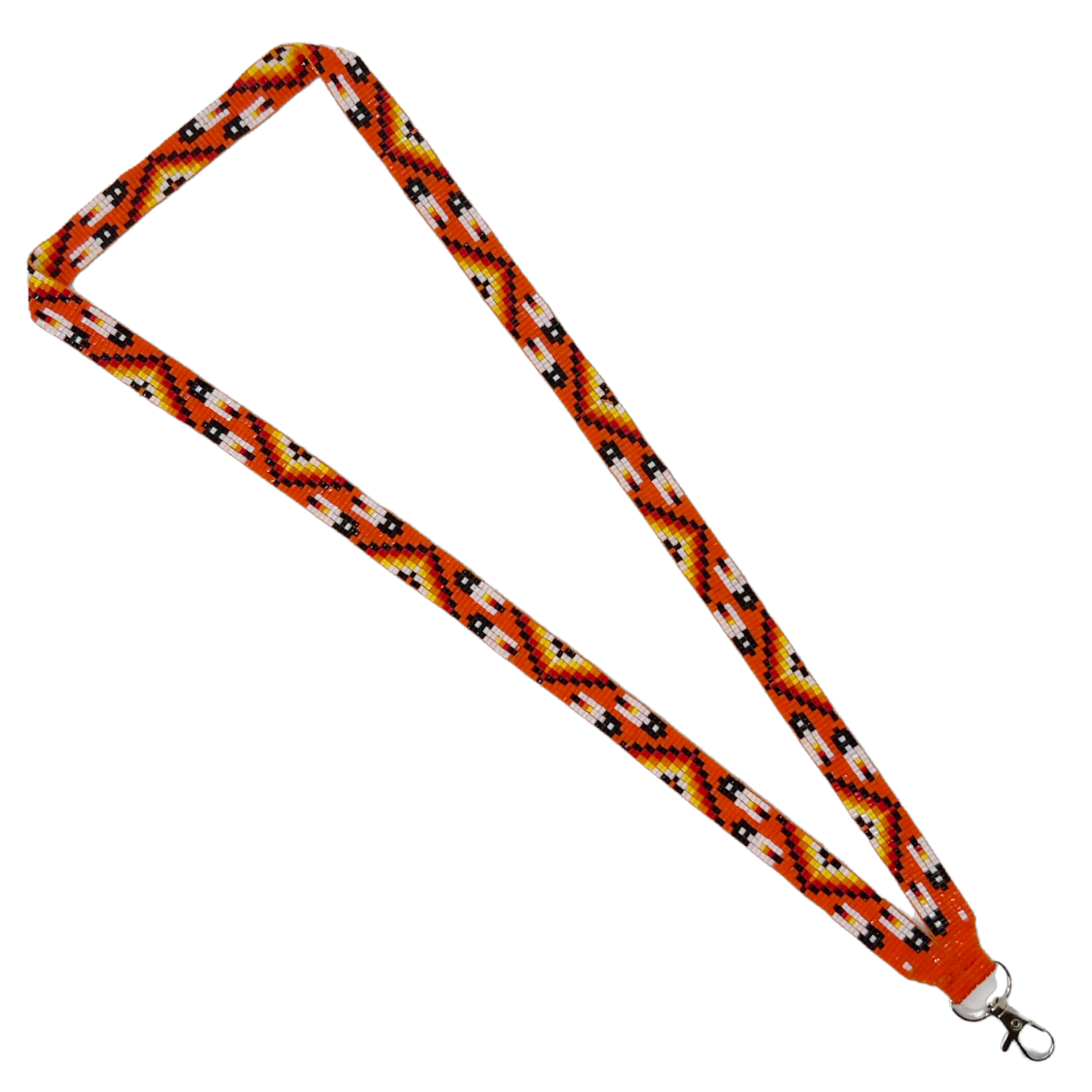 LOOMED LANYARD MANY FEATHERS