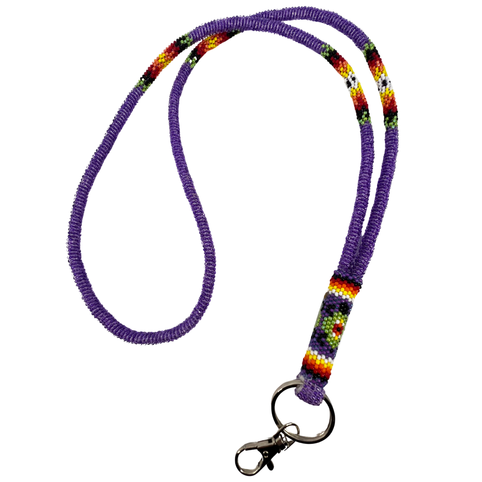 COMBINATION WRAP & PEYOTE STITCH LANYARD - TURTLE