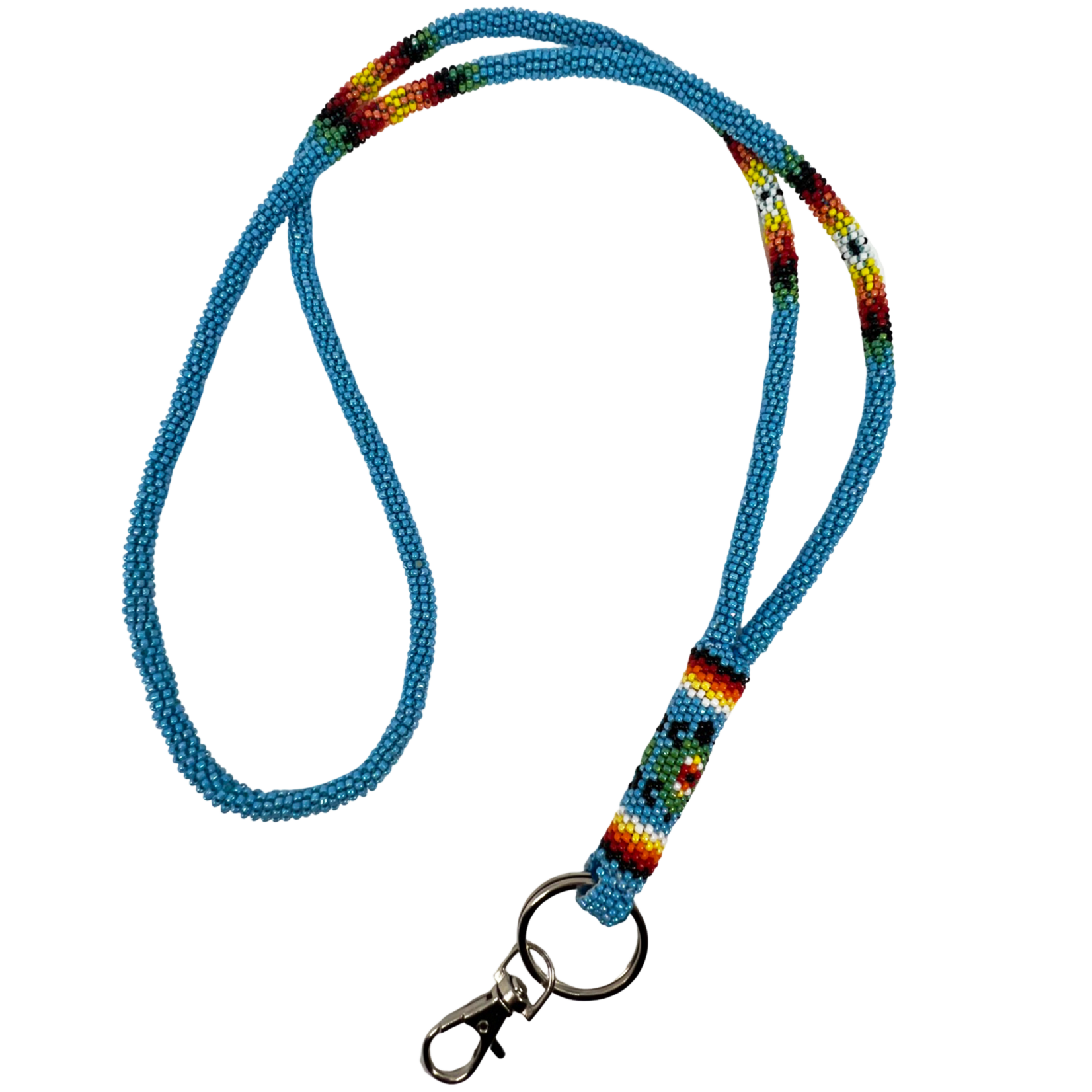 COMBINATION WRAP & PEYOTE STITCH LANYARD - TURTLE