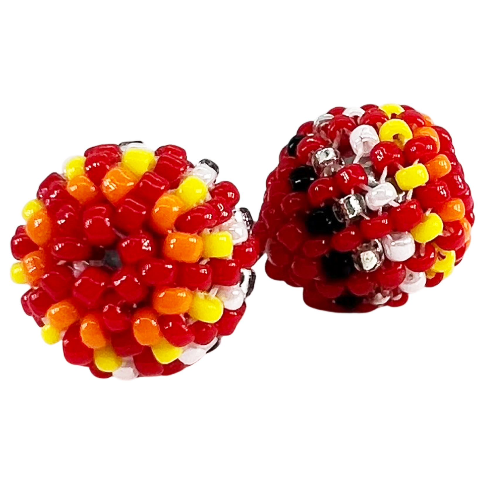 BEADED EARRING - DOT STUD
