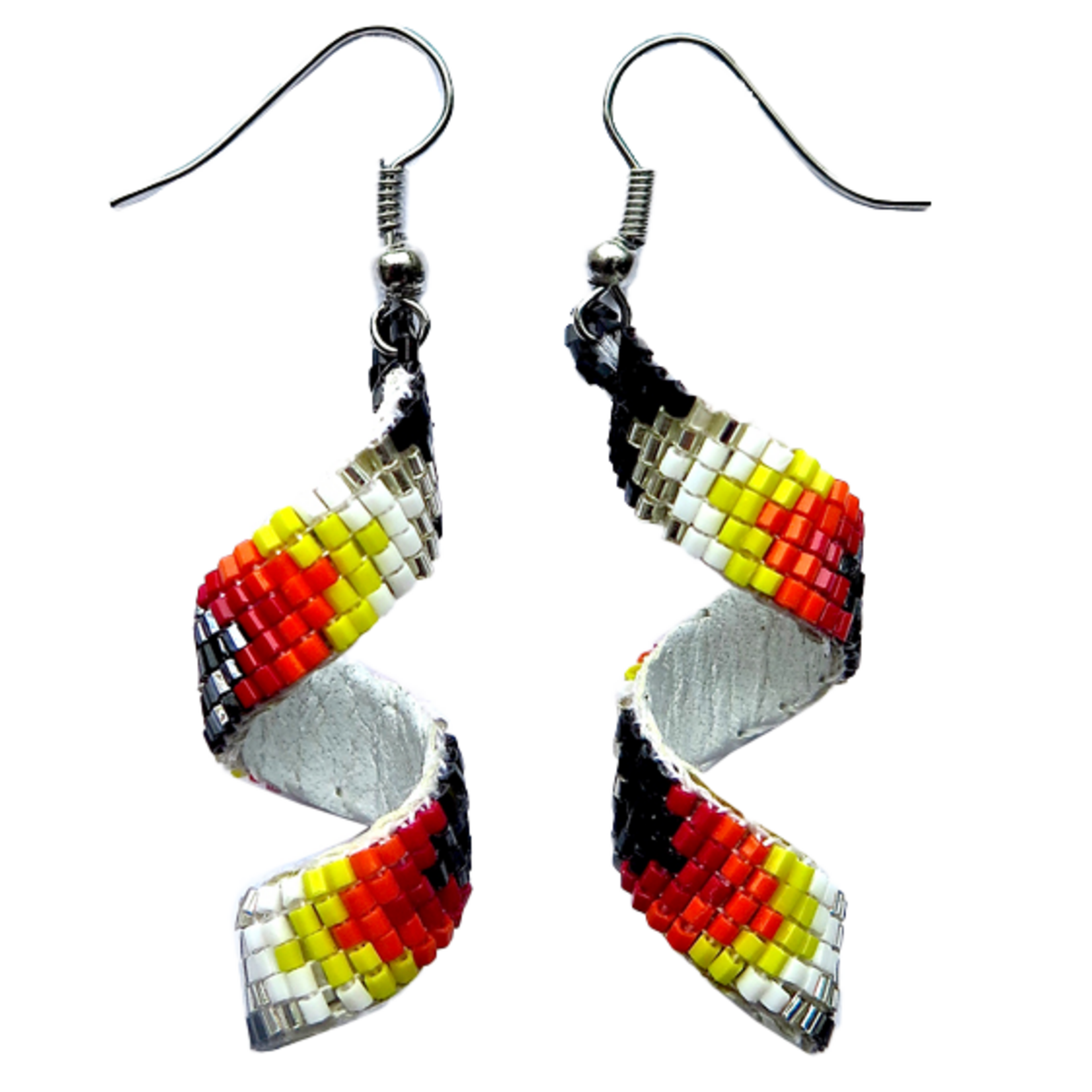LOOMED EARRINGS WITH A TWIST