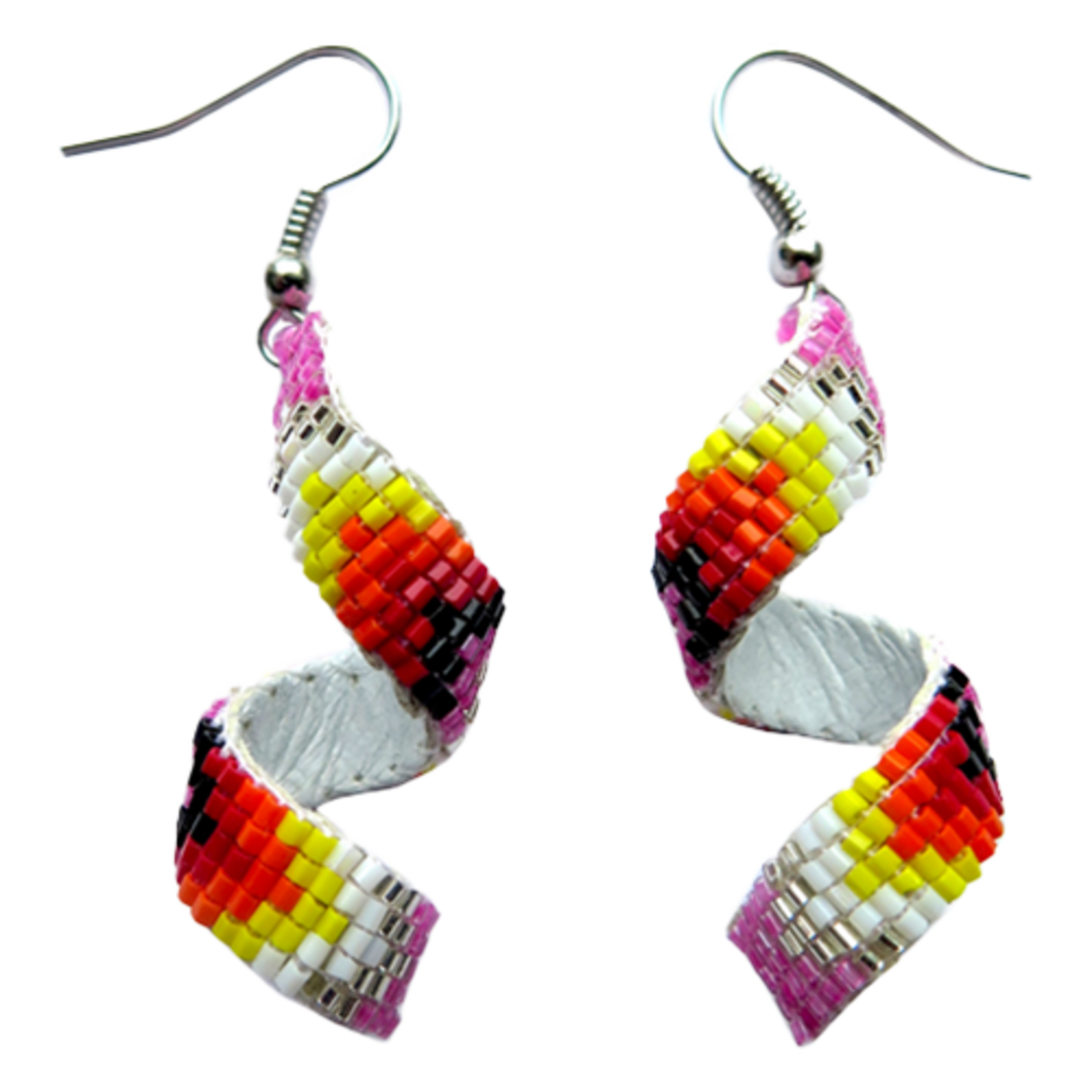 LOOMED EARRINGS WITH A TWIST