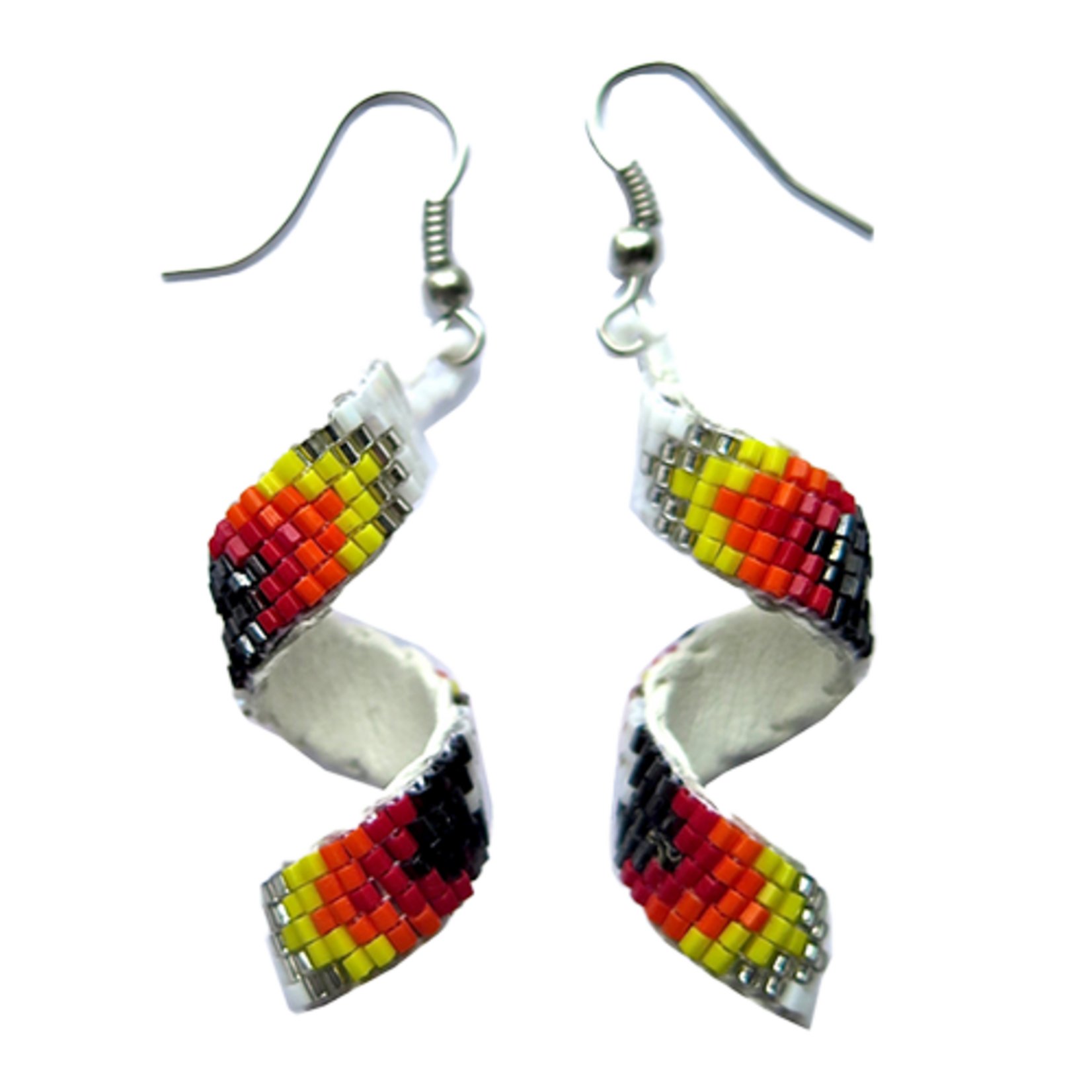 LOOMED EARRINGS WITH A TWIST