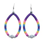 HOOP EARRINGS WITH SEED BEADS AND SHAMBHALLA BEADS