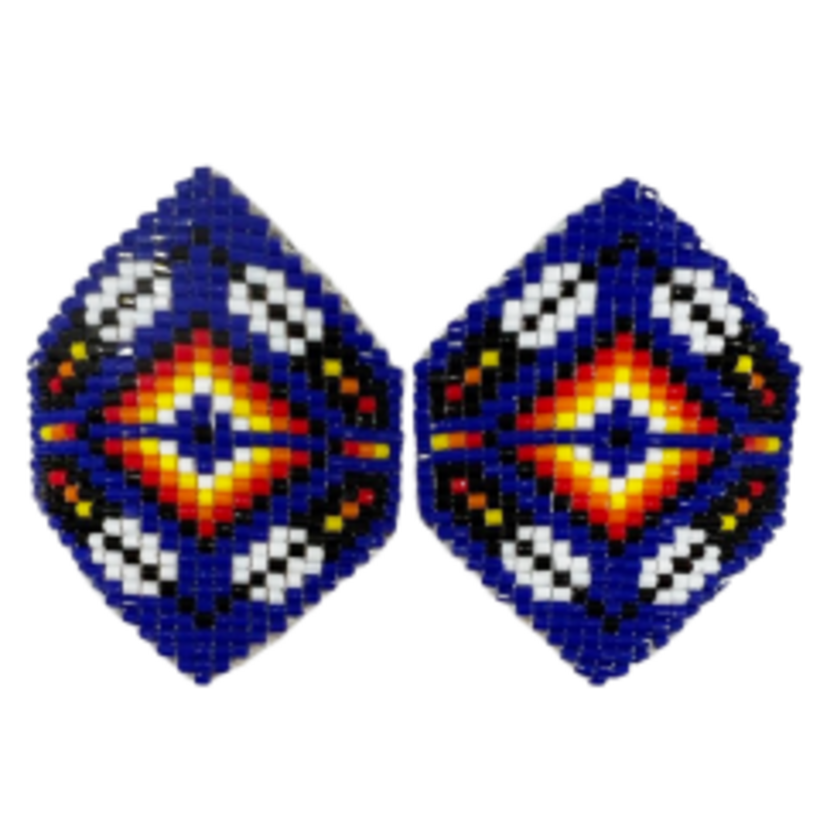 CUT GLASS EARRINGS - 11 ROWS - MANY FEATHERS